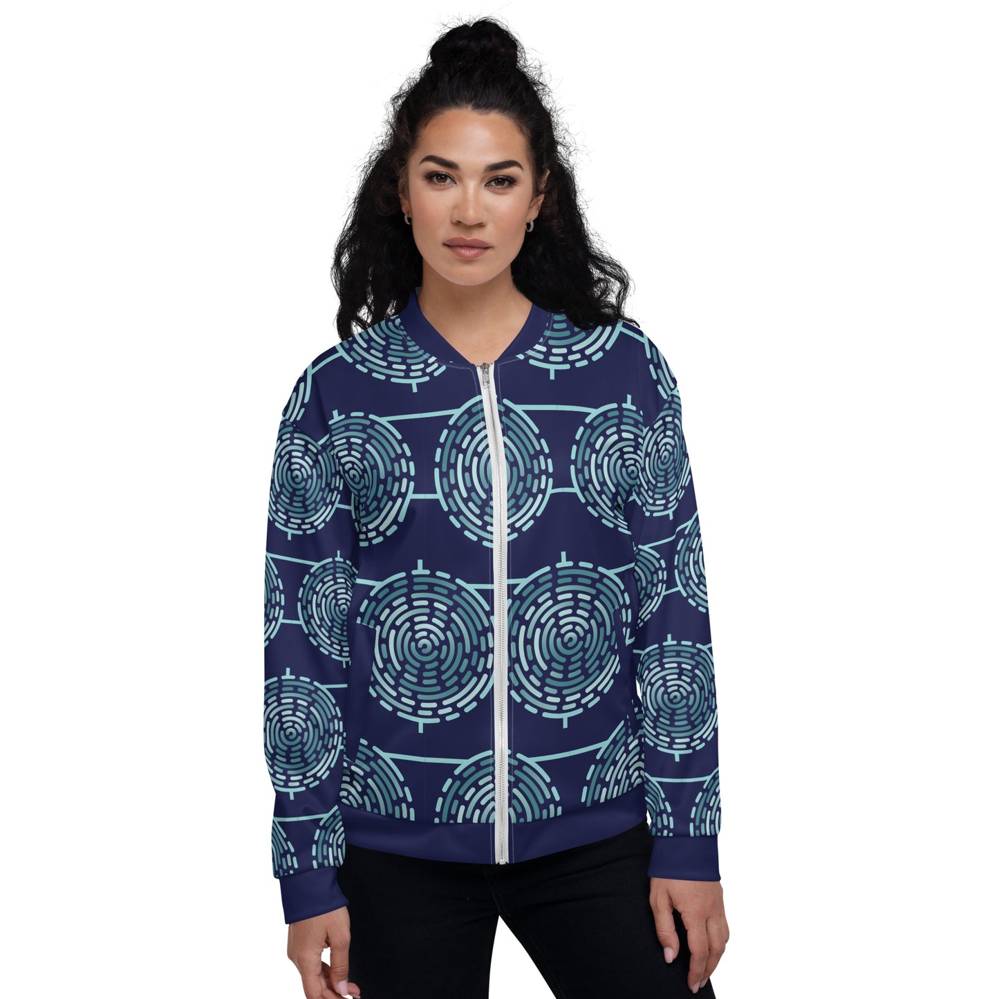 Unisex Bomber Jacket Kukloso MD Whimsical No 68 - Free Shipping