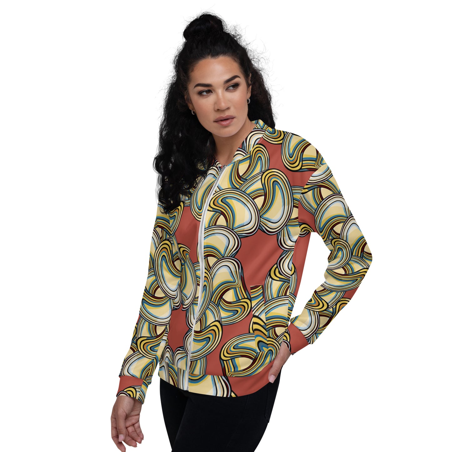 Unisex Bomber Jacket Kukloso Abstracticon No 11 - Free Shipping