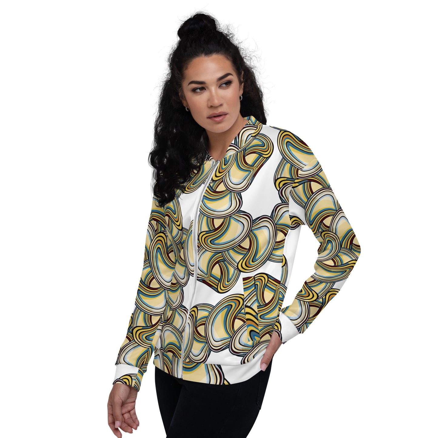 Unisex Bomber Jacket Kukloso Abstracticon No 10 - Free Shipping