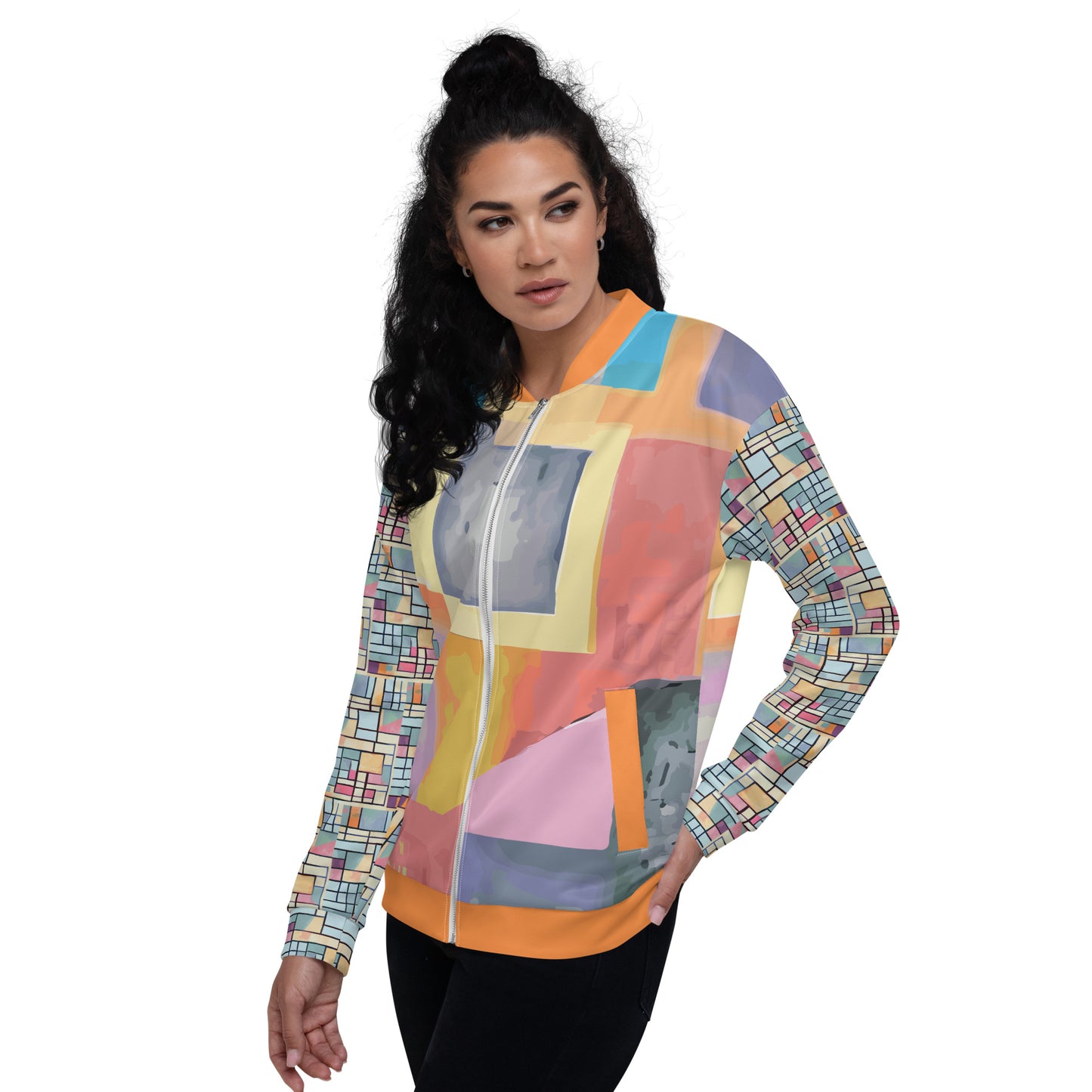 Unisex Bomber Jacket Kukloso Abstracticon No 27 - Free Shipping