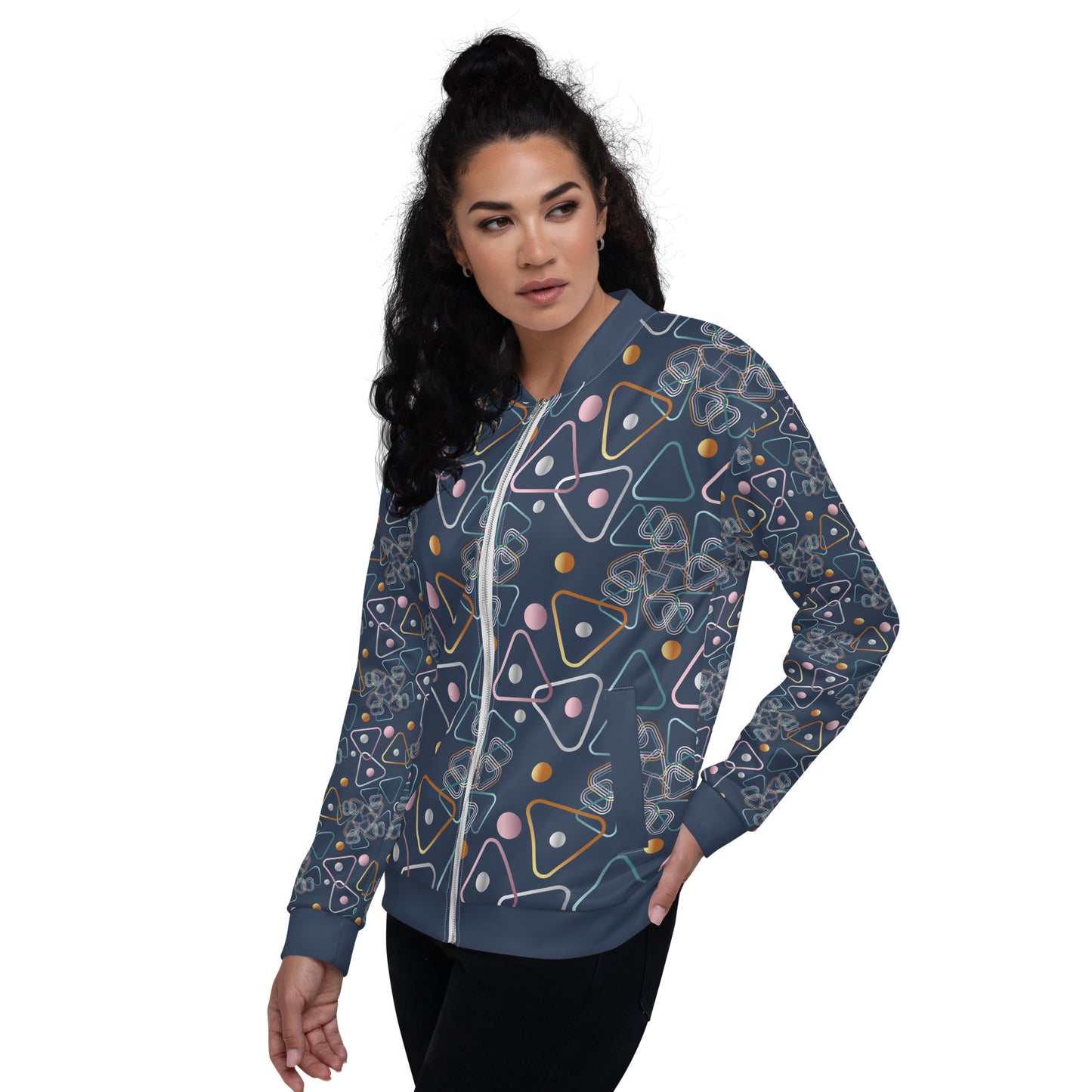 Unisex Bomber Jacket Kukloso Abstracticon No 30 - Free Shipping