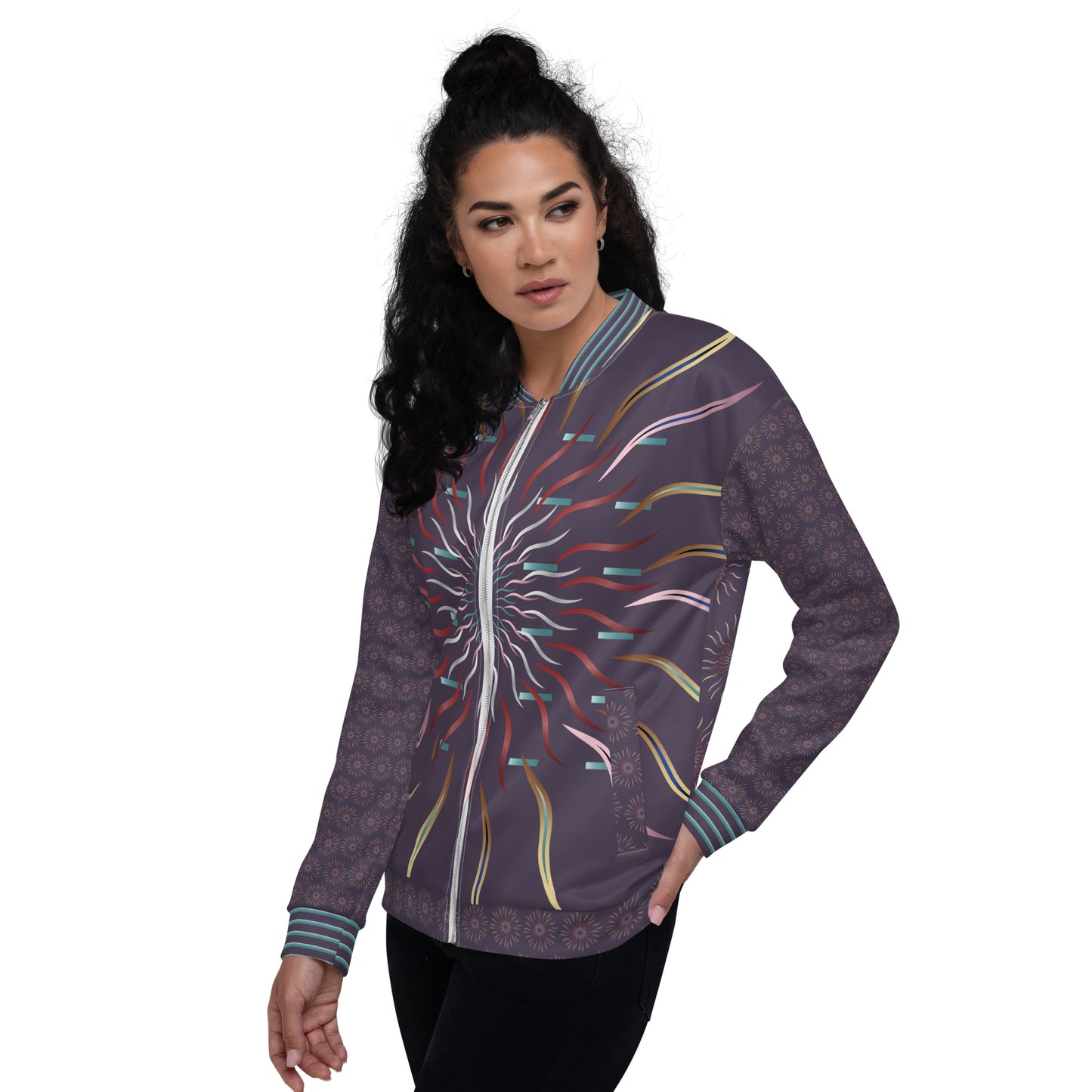 Unisex Bomber Jacket Kukloso Abstracticon No 32 - Free Shipping