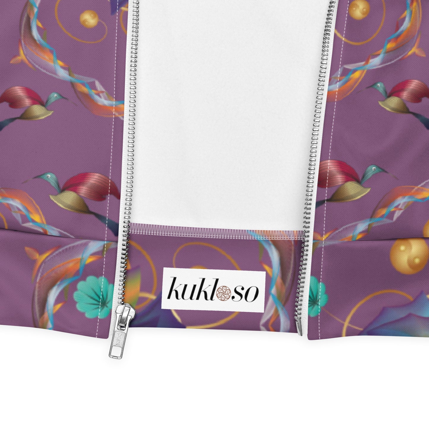 Unisex Bomber Jacket Kukloso Fleuron No 15 Pattern - Free Shipping