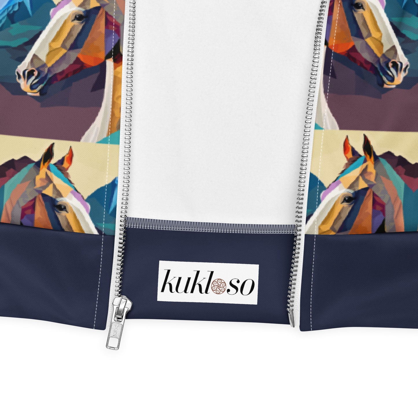 Unisex Bomber Jacket Kukloso Abstracticon No 36 'The Horses' - Free Shipping