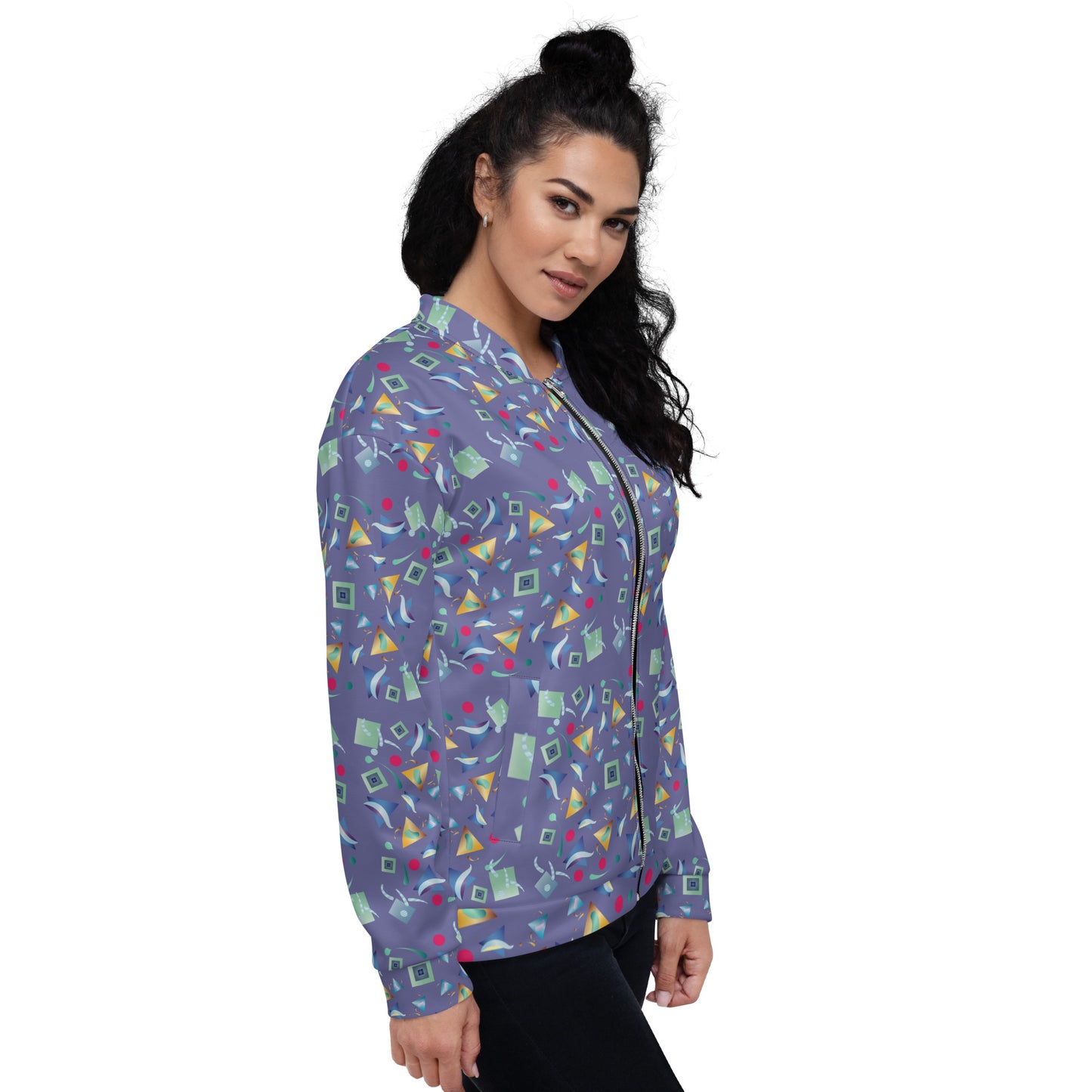 Unisex Bomber Jacket Kukloso Whimsical No 11 C Free Shipping