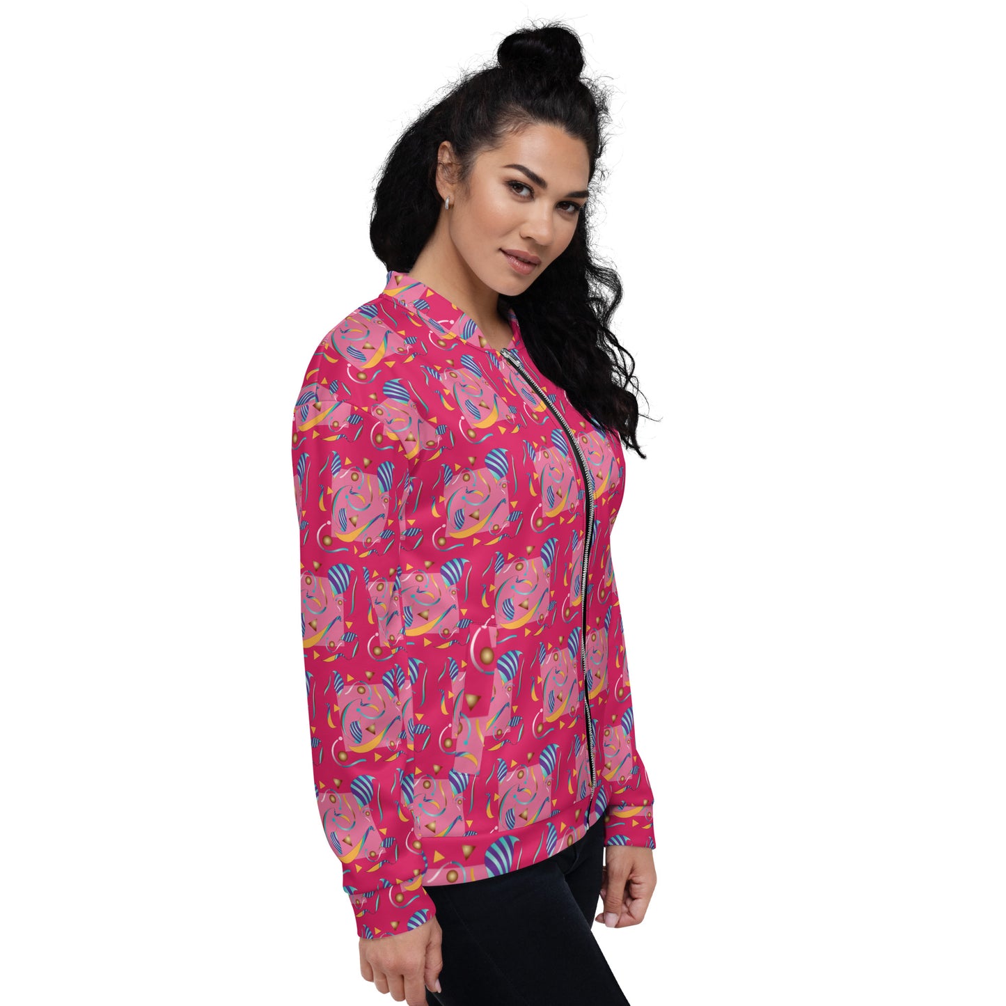 Unisex Bomber Jacket Kukloso Whimsical No 15 B Free Shipping