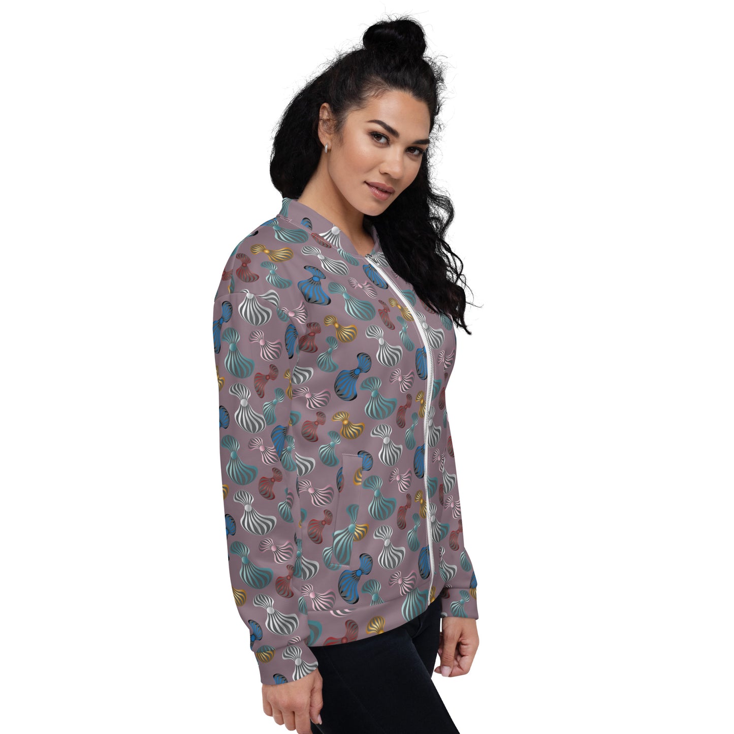 Unisex Bomber Jacket  Kukloso Whimsical No 75 C Free Shipping