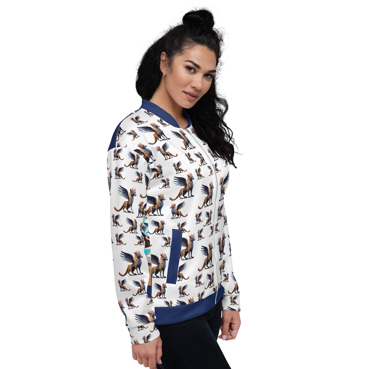 Unisex Bomber Jacket Kukloso Ancient Mythology No 1 - Free Shipping