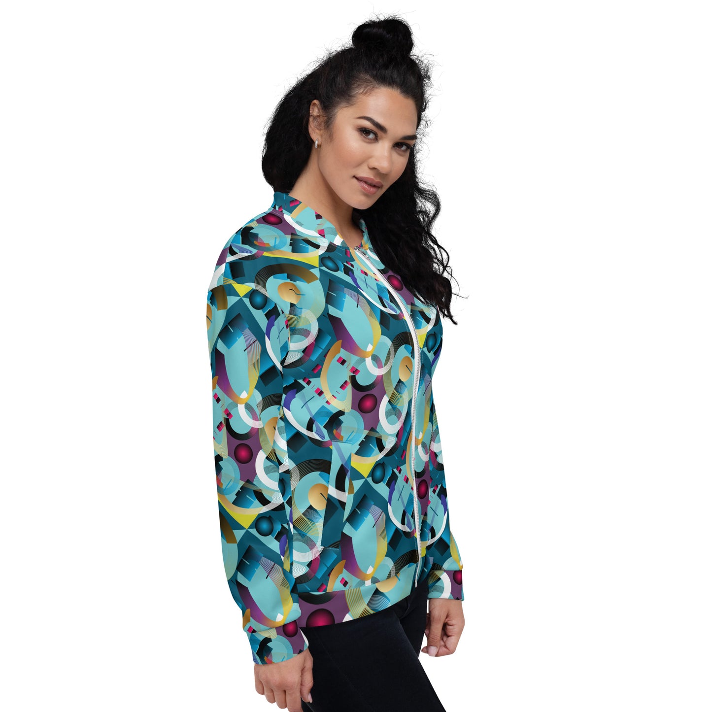 Unisex Bomber Jacket Kukloso Abstracticon No 1 - Free Shipping