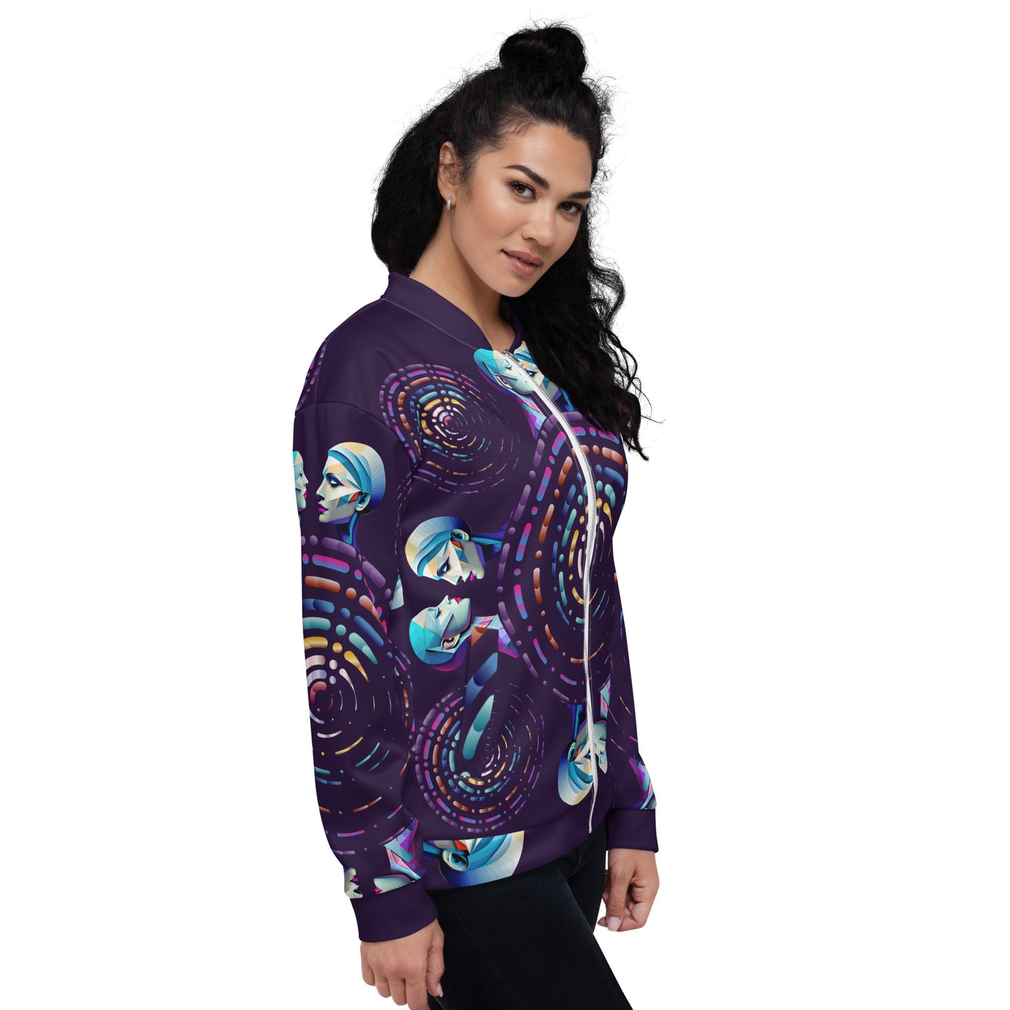 Unisex Bomber Jacket Kukloso Abstracticon No 20 - Free Shipping