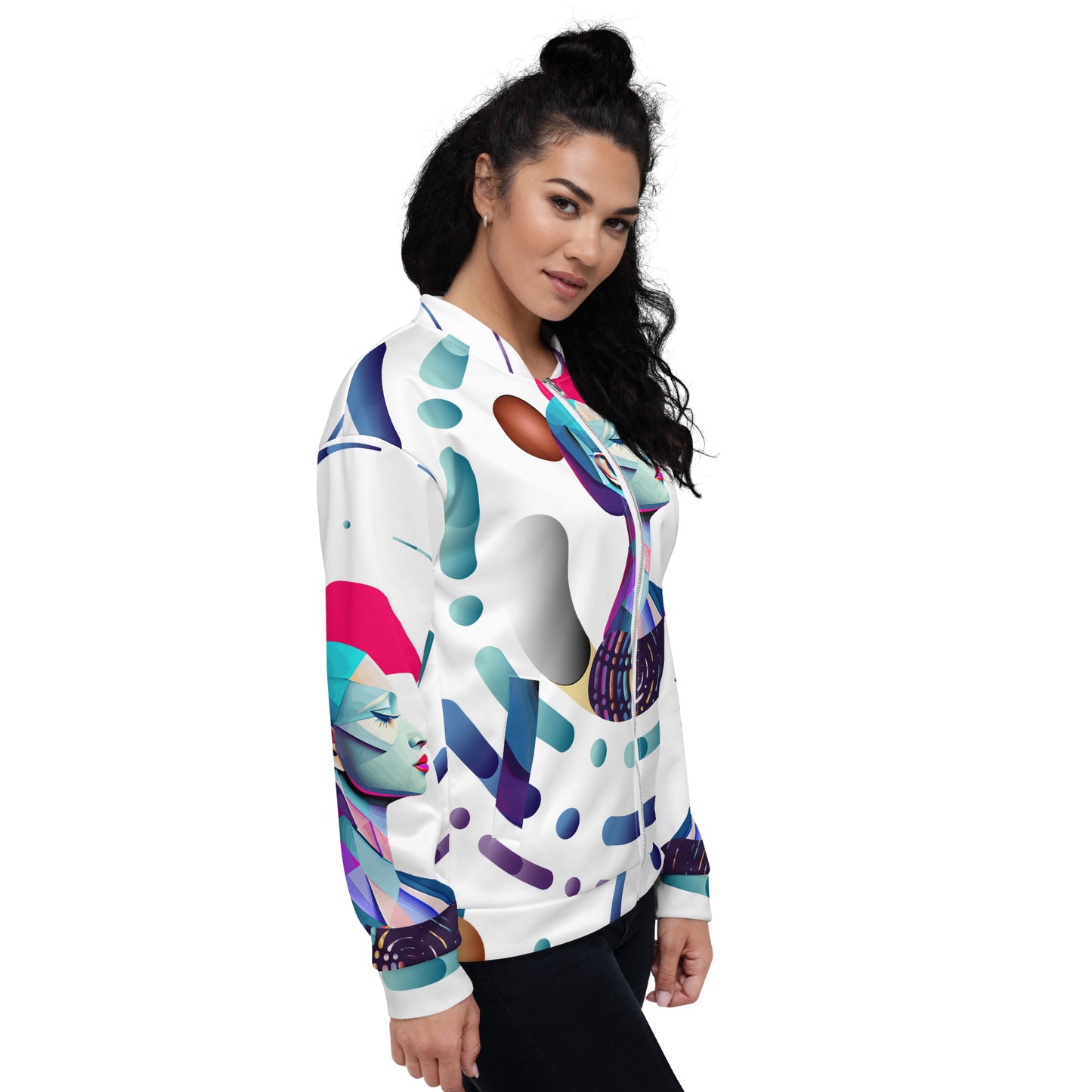 Unisex Bomber Jacket Kukloso Abstracticon No 12 - Free Shipping