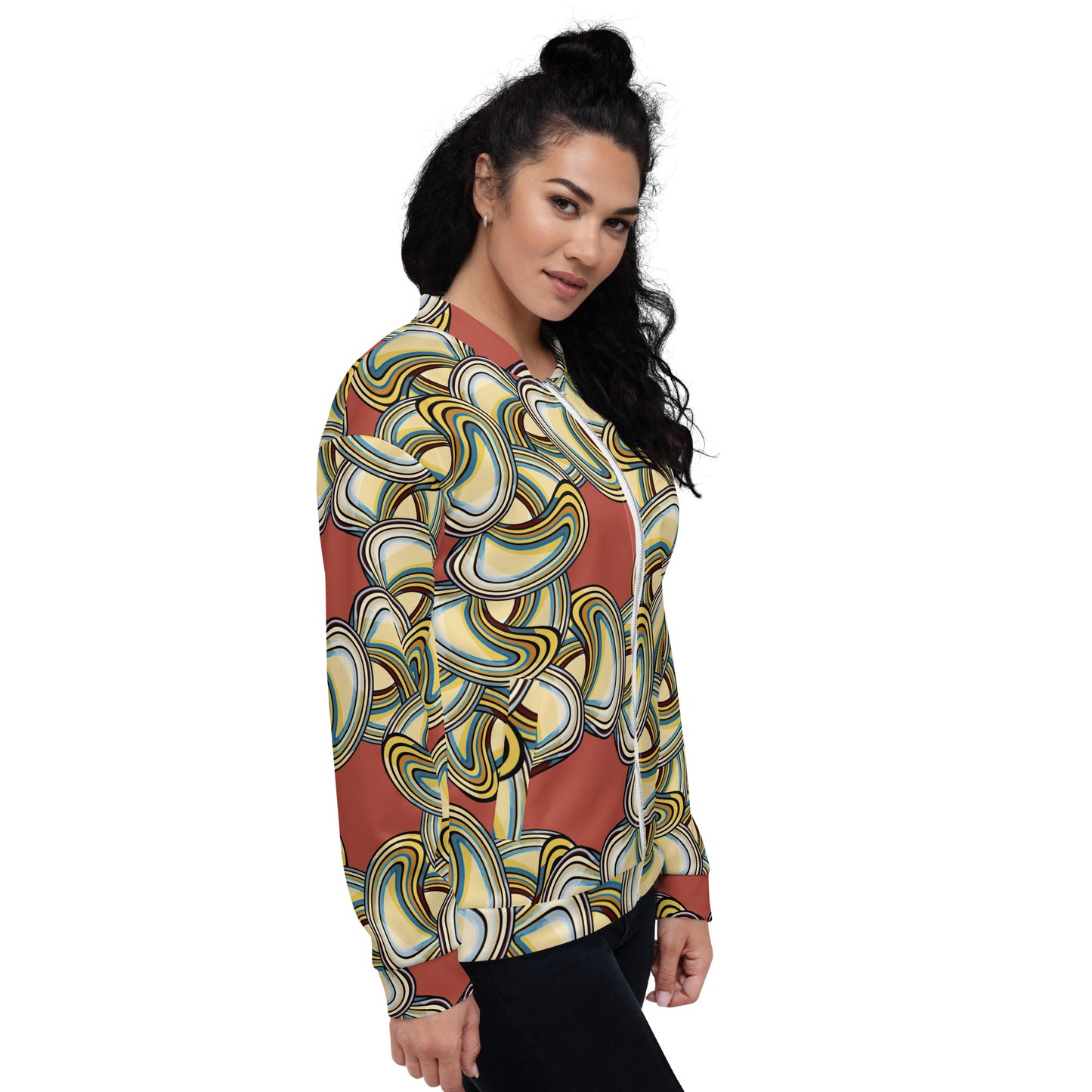 Unisex Bomber Jacket Kukloso Abstracticon No 11 - Free Shipping