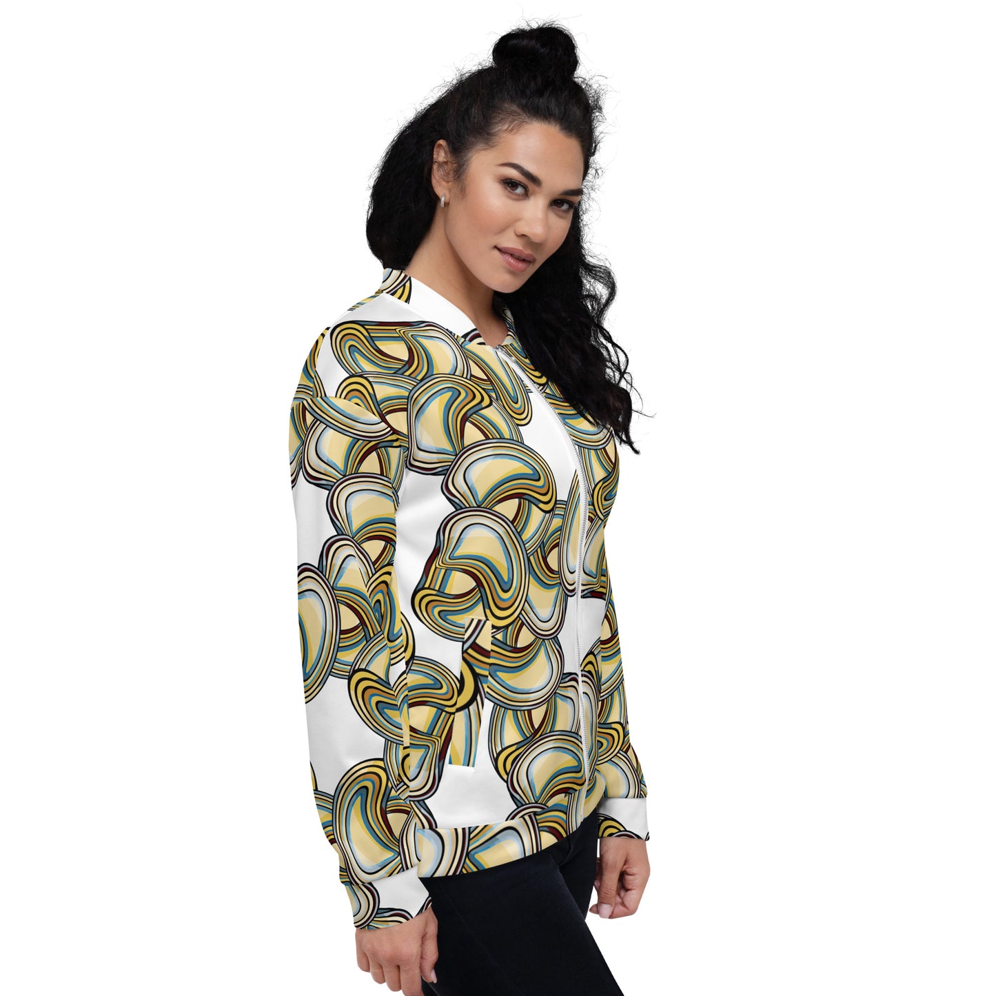 Unisex Bomber Jacket Kukloso Abstracticon No 10 - Free Shipping