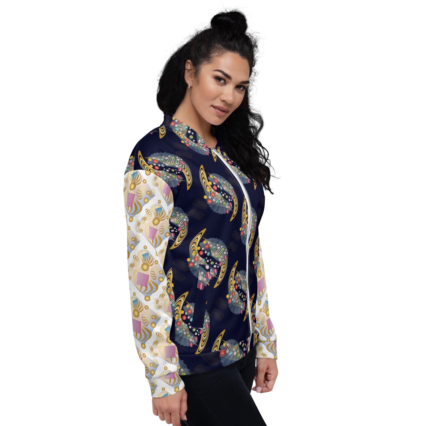 Unisex Bomber Jacket Kukloso Abstractical No 215 - Free Shipping