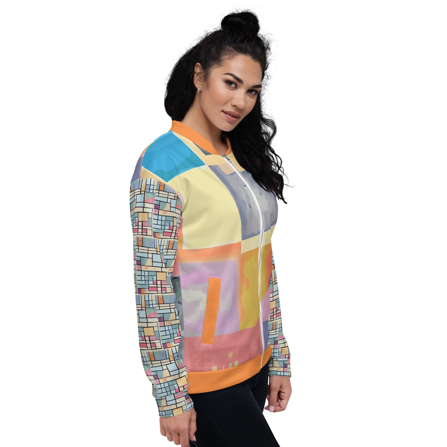 Unisex Bomber Jacket Kukloso Abstracticon No 27 - Free Shipping