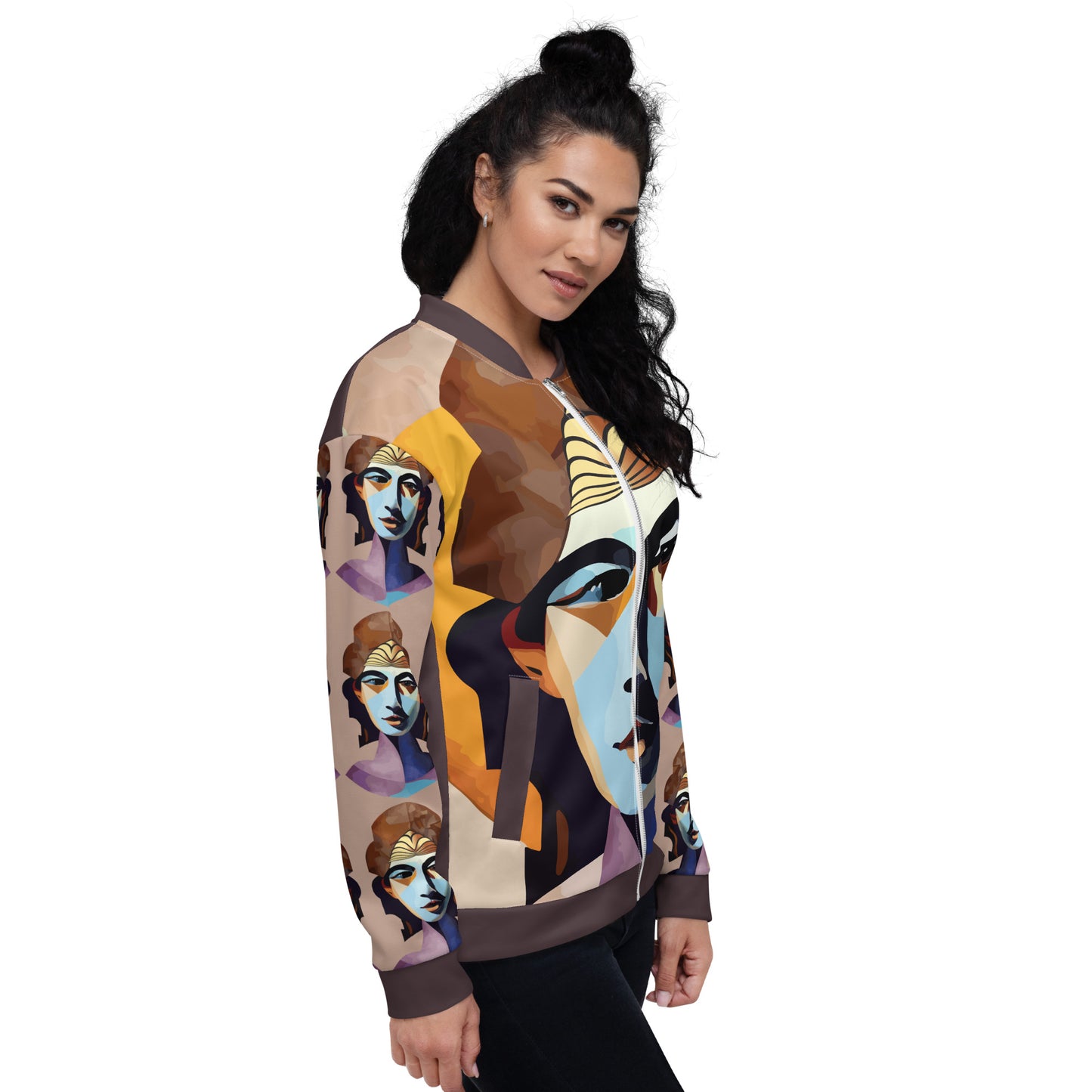 Unisex Bomber Jacket  Kukloso Abstracticon No 29 - Free Shipping