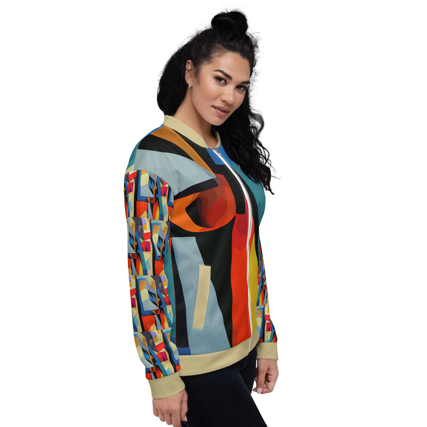 Unisex Bomber Jacket Kukloso Abstracticon No 35 - Free Shipping