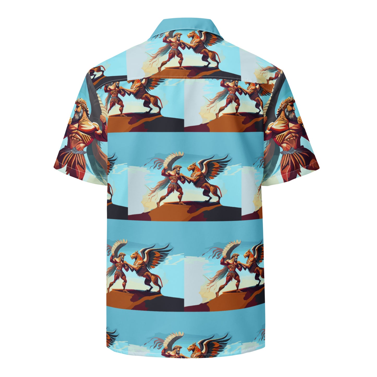 Unisex button shirt Kukloso Battle of the Wings Abstract No 2 - Free Shipping