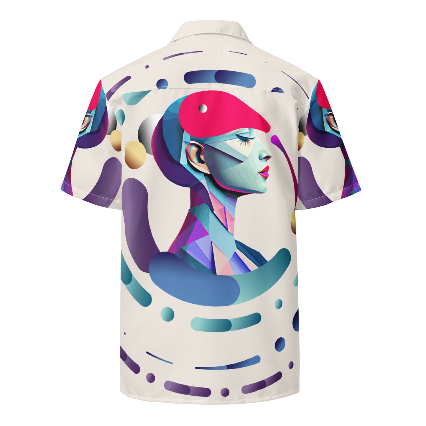 Unisex button shirt Kukloso Abstracticon No 21 - Free Shipping