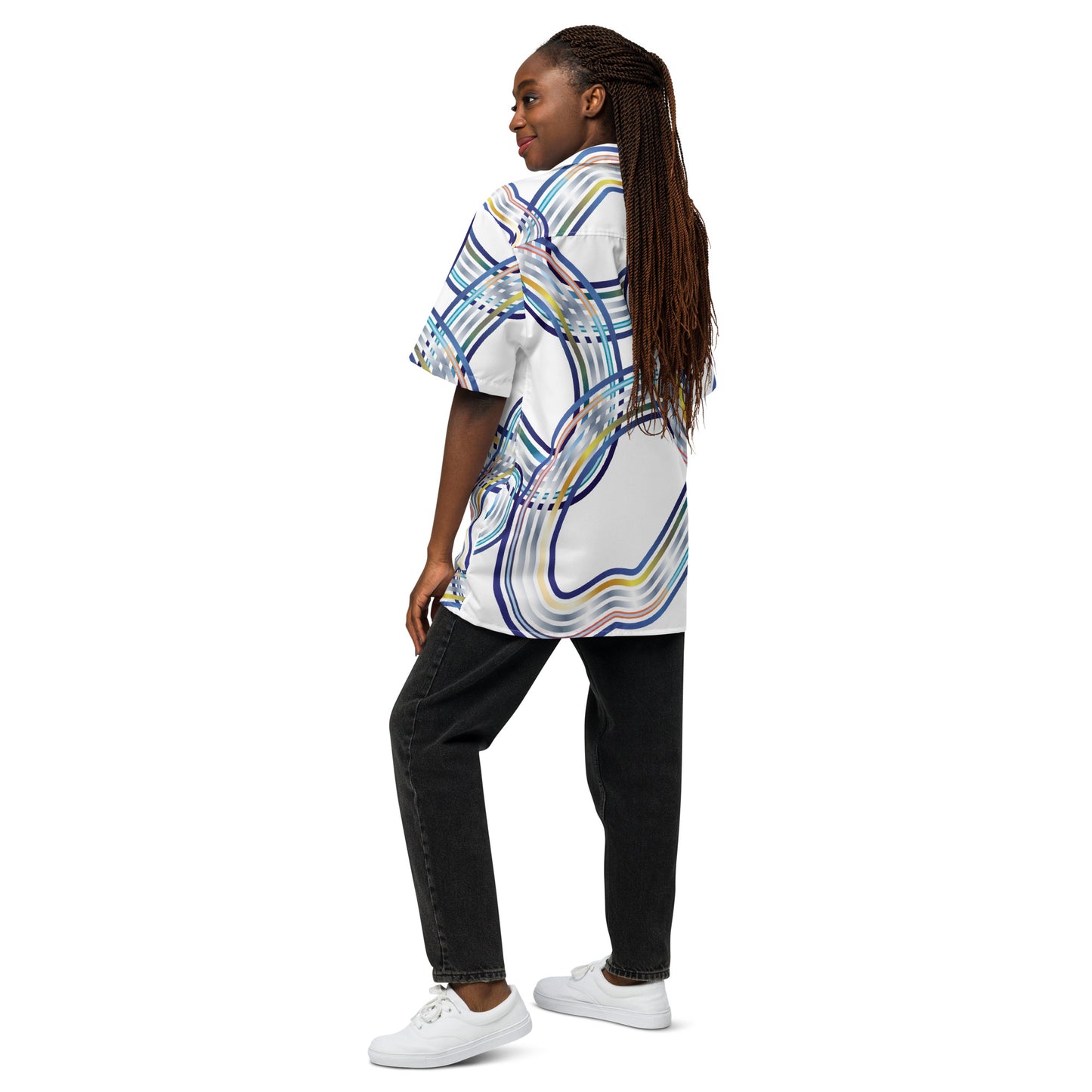 Unisex button shirt Kukloso Abstracticon No 2 - Free Shipping