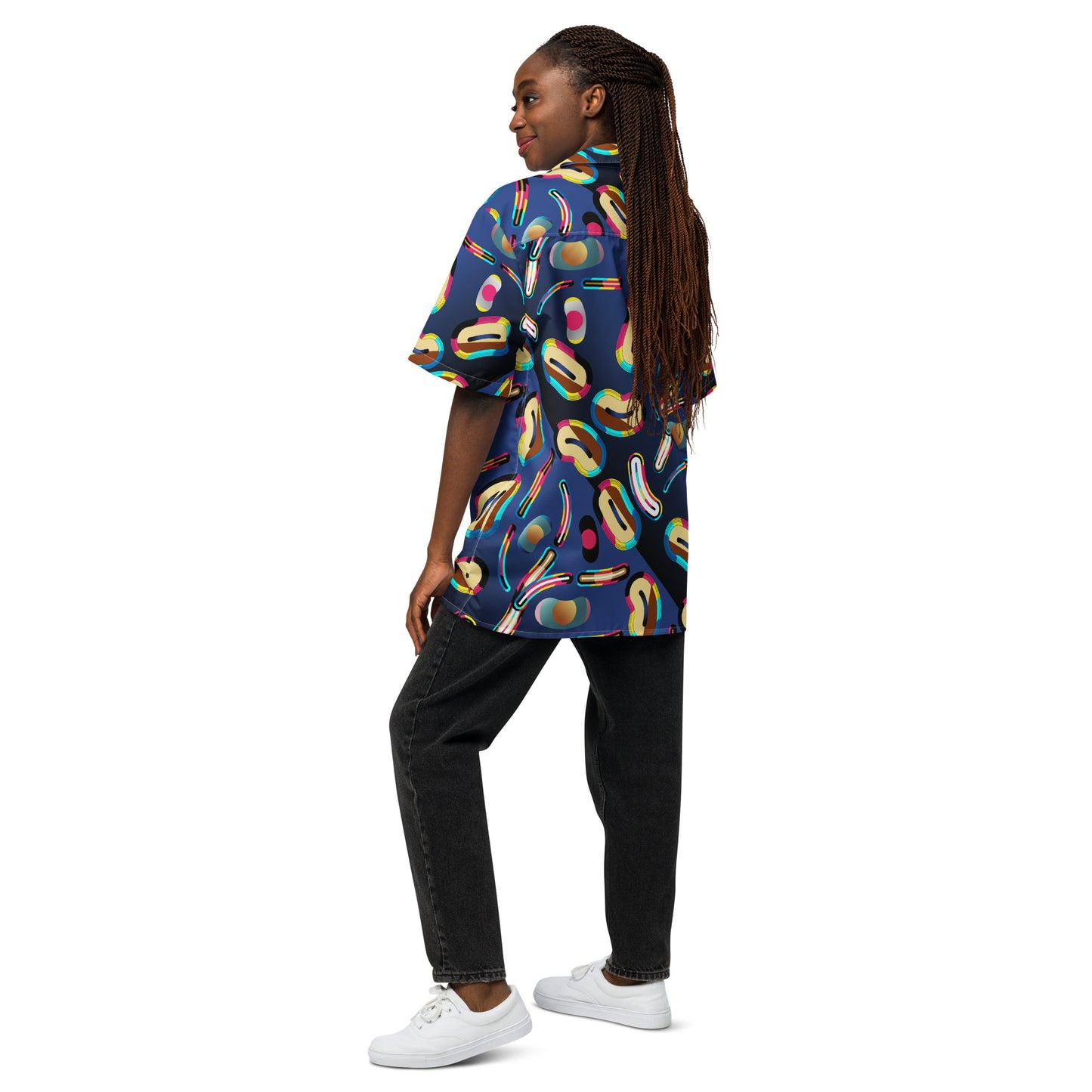 Unisex button shirt Kukloso Abstracticon No 6 - Free Shipping