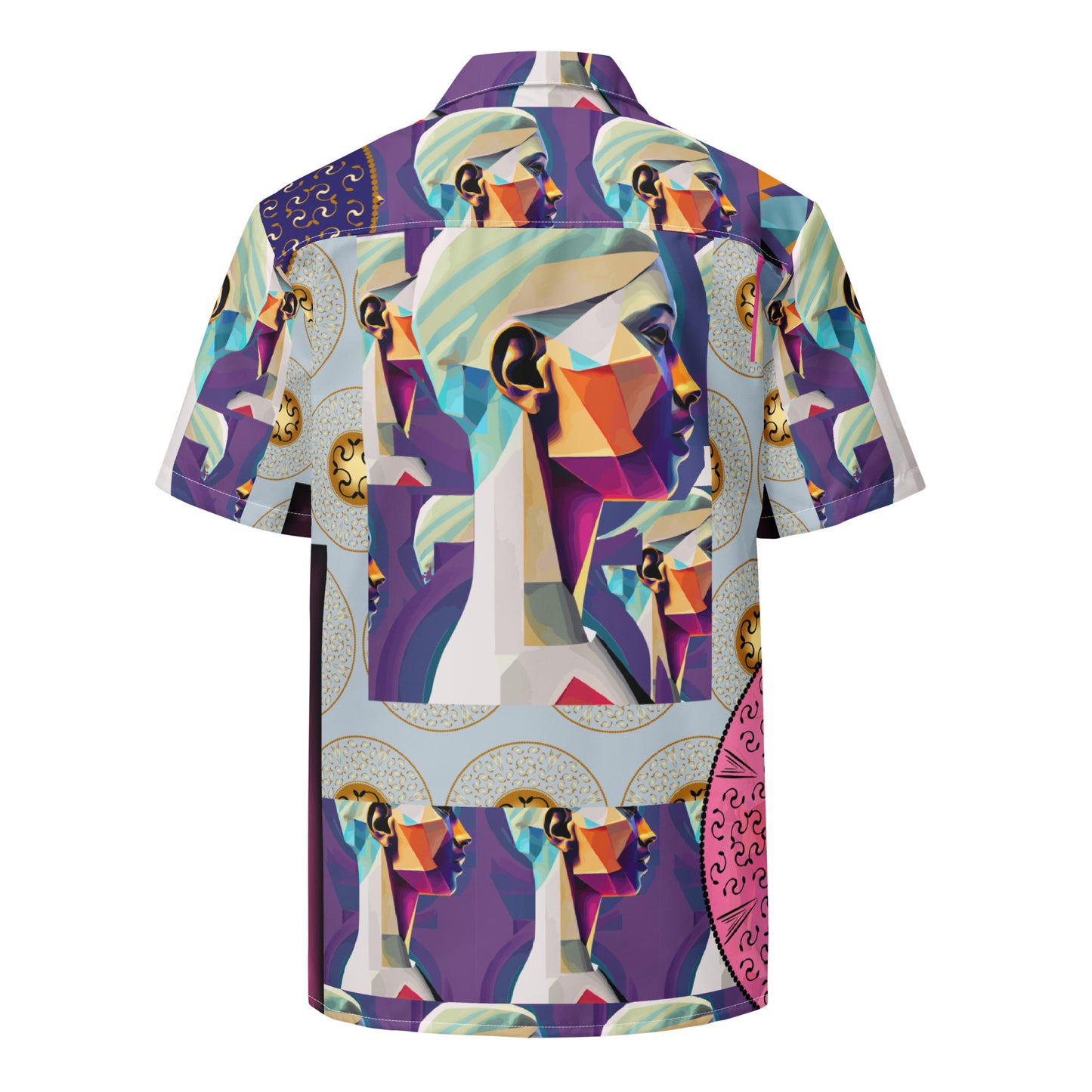 Unisex button shirt Kukloso Melange de Fleuron Collage No 6 - Free Shipping