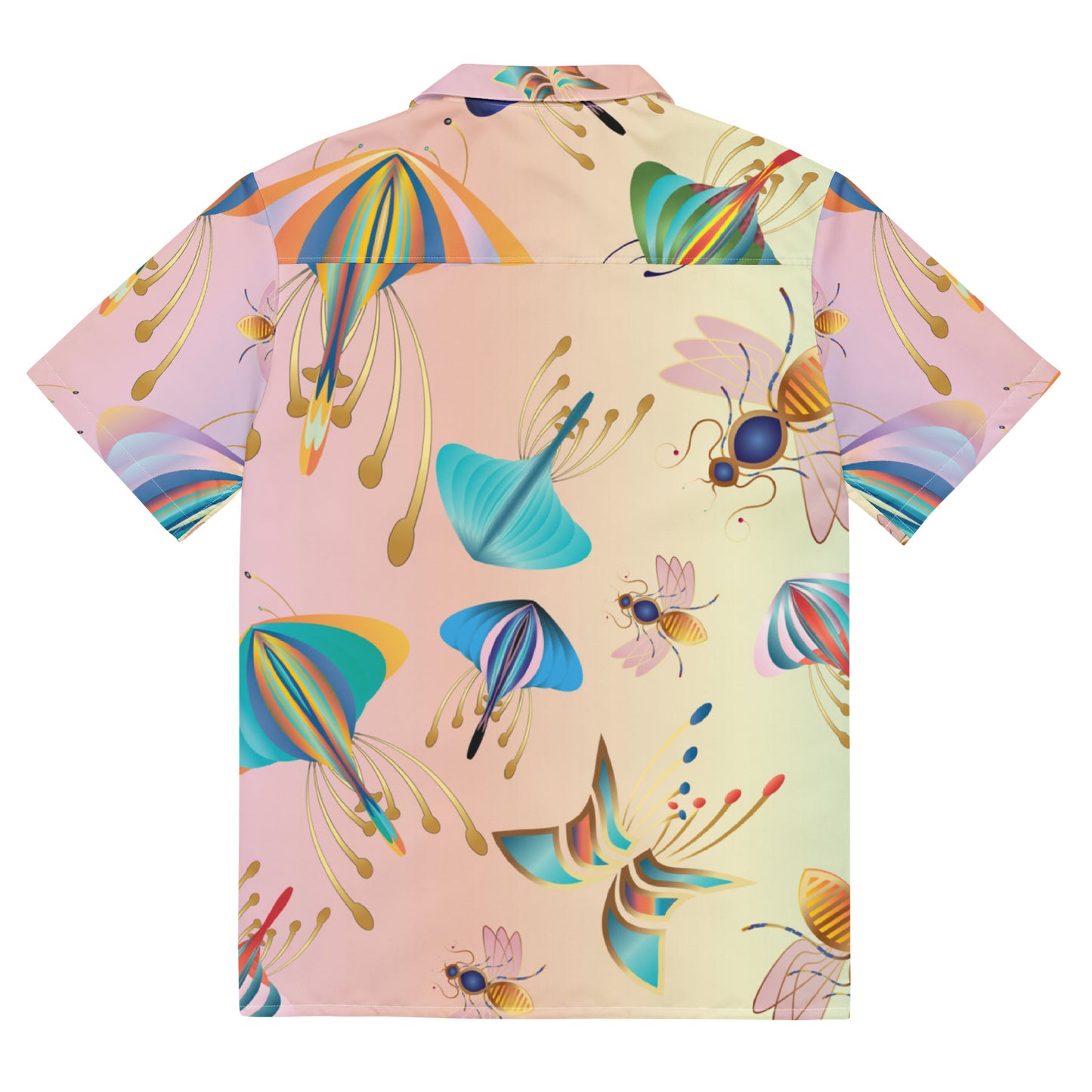 Unisex button shirt Kukloso Bees, Moths, Butterflies No 2 - Free Shipping