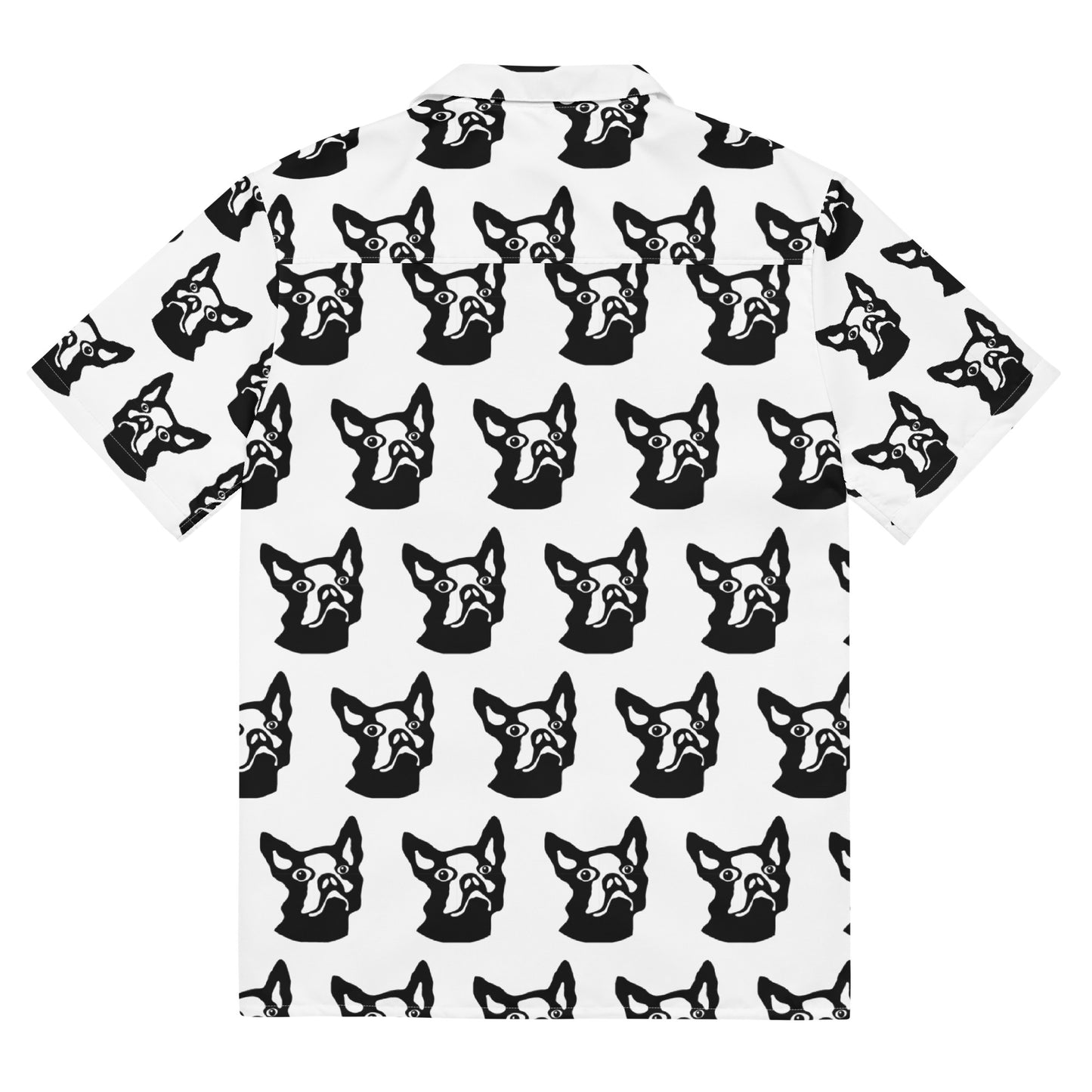 Unisex button shirt Kukloso Boston Terrier Pattern No 1 - Free Shipping