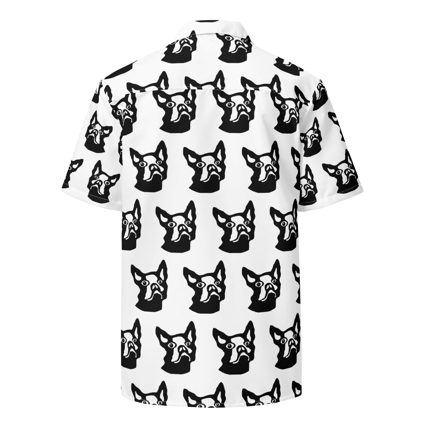 Unisex button shirt Kukloso Boston Terrier Pattern No 1 - Free Shipping