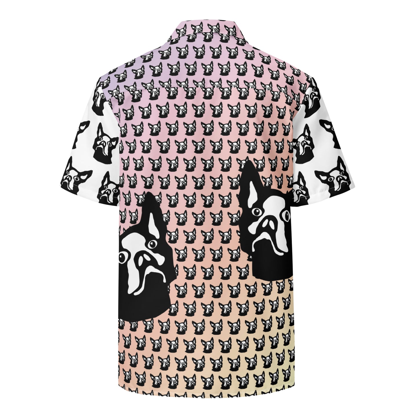 Unisex button shirt Kukloso Boston Terrier Pattern No 2 - Free Shipping