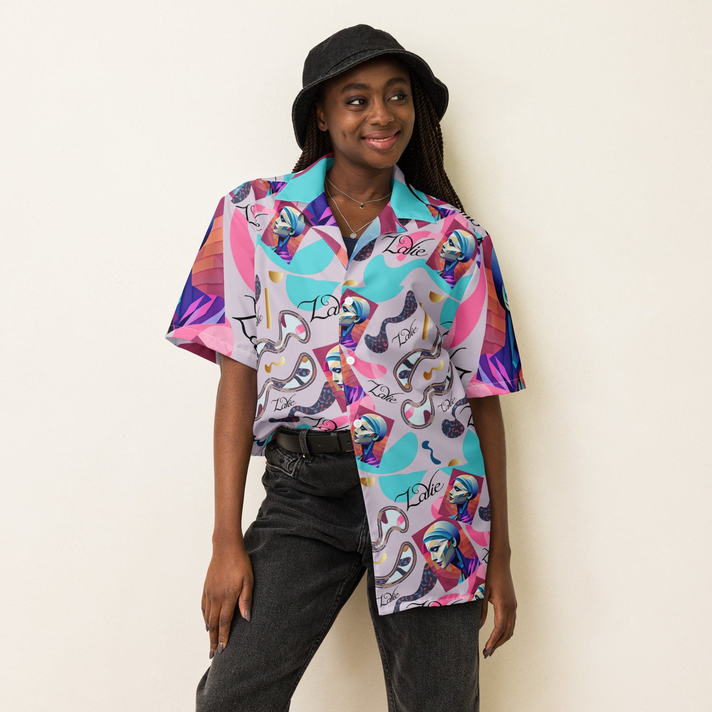 Unisex button shirt Kukloso Color Maze No 5 - Free Shipping