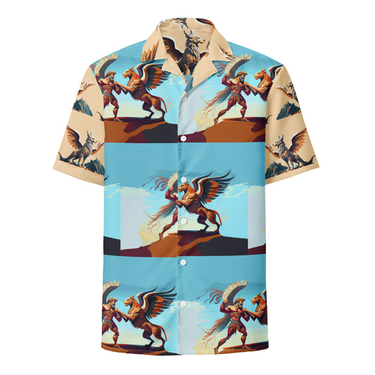 Unisex button shirt Kukloso Battle of The Wings No 1 - Free Shipping