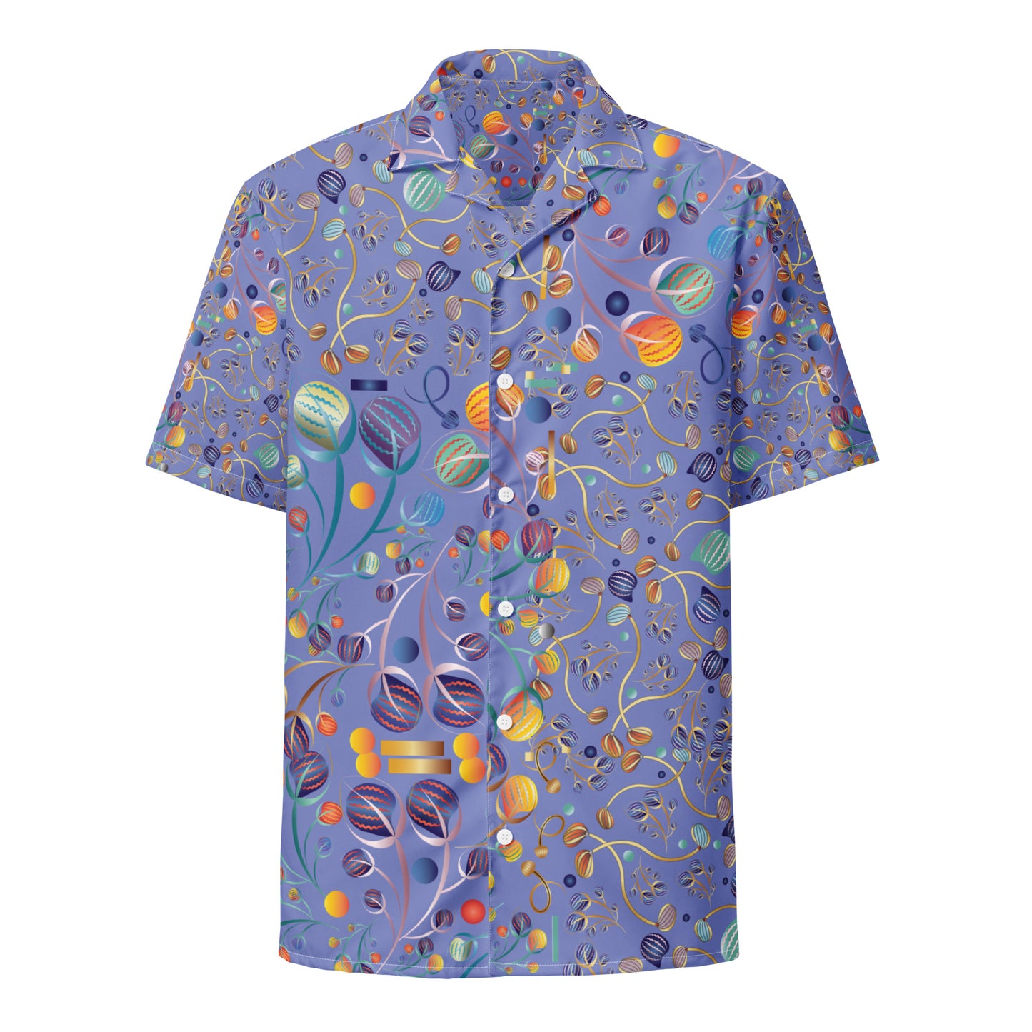 Unisex button shirt Kukloso Kuklos No 4303/4407 Abstract Collage - Free Shipping