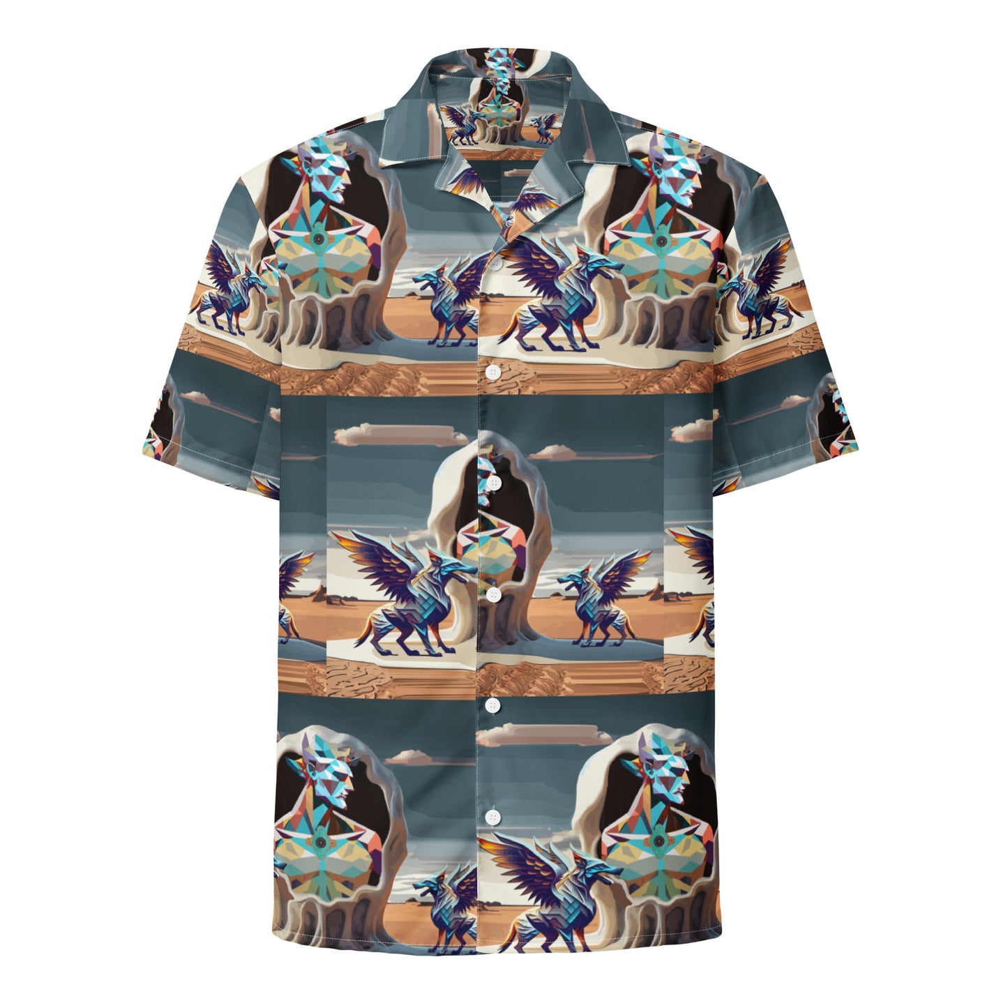 Unisex button shirt Kukloso The Space Gryphons on Guard - Free Shipping