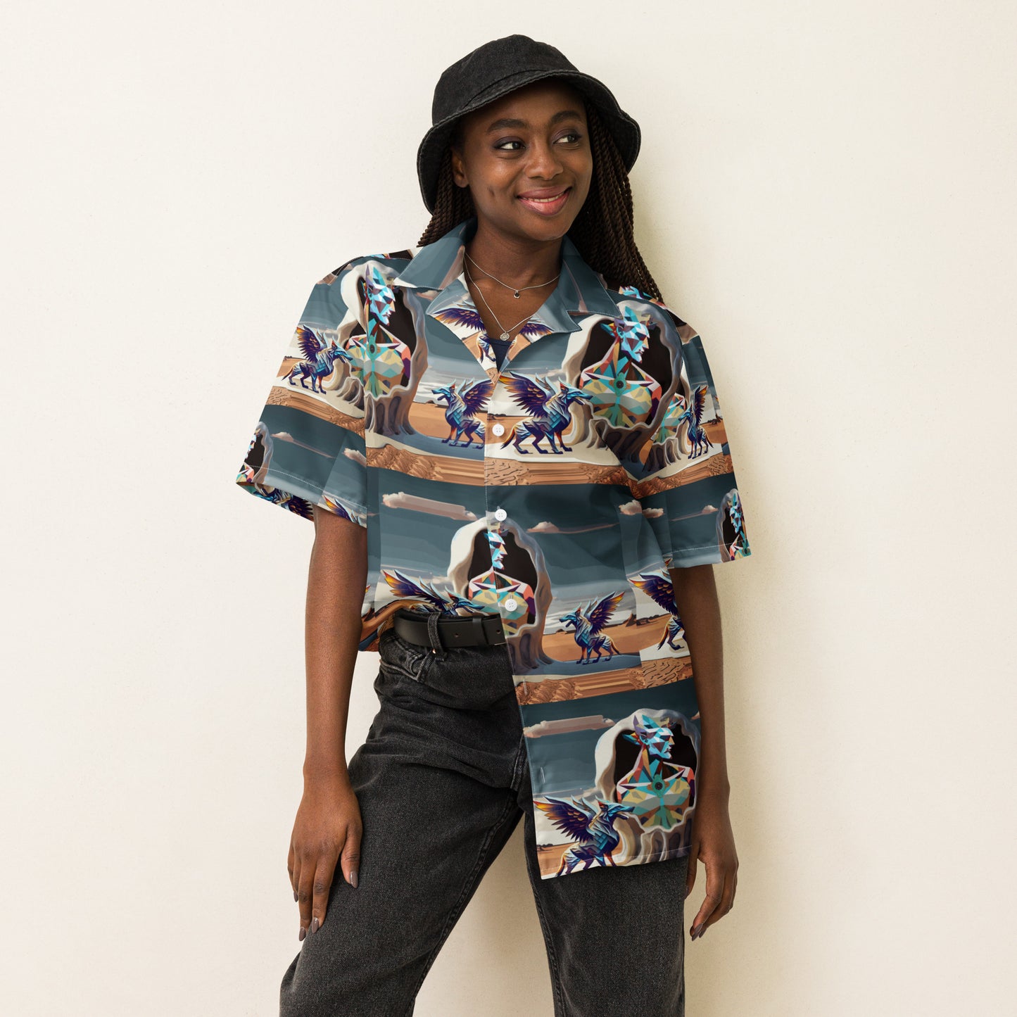 Unisex button shirt Kukloso The Space Gryphons on Guard - Free Shipping