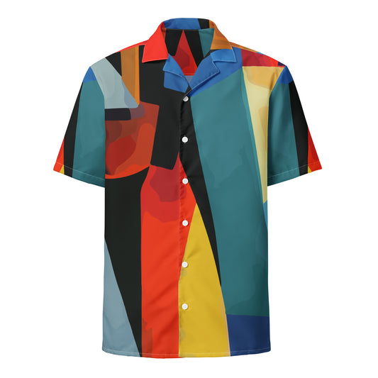 Unisex button shirt Kukloso Abstracticon No 35 - Free Shipping