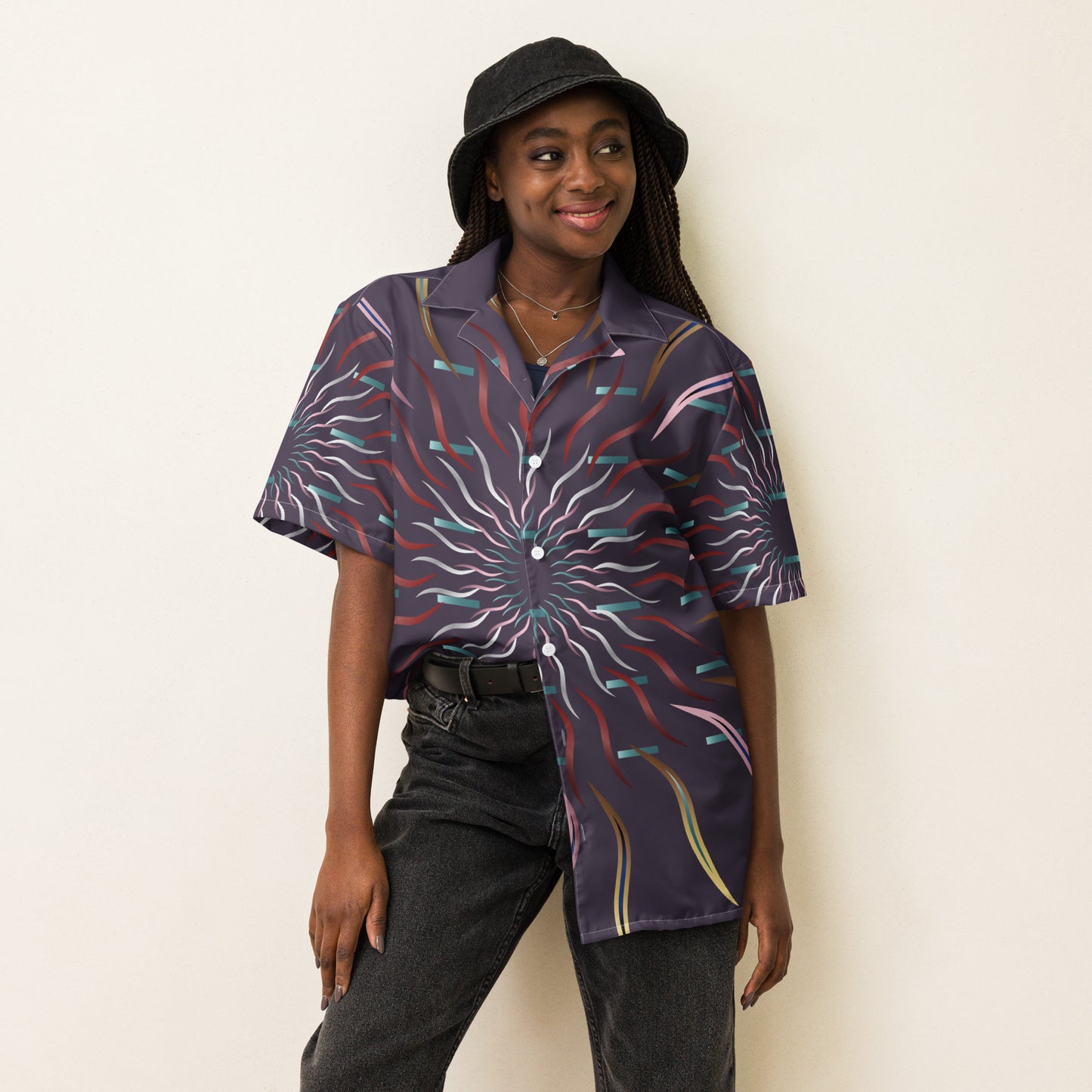 Unisex button shirt Kukloso Abstracticon No 32 - Free Shipping