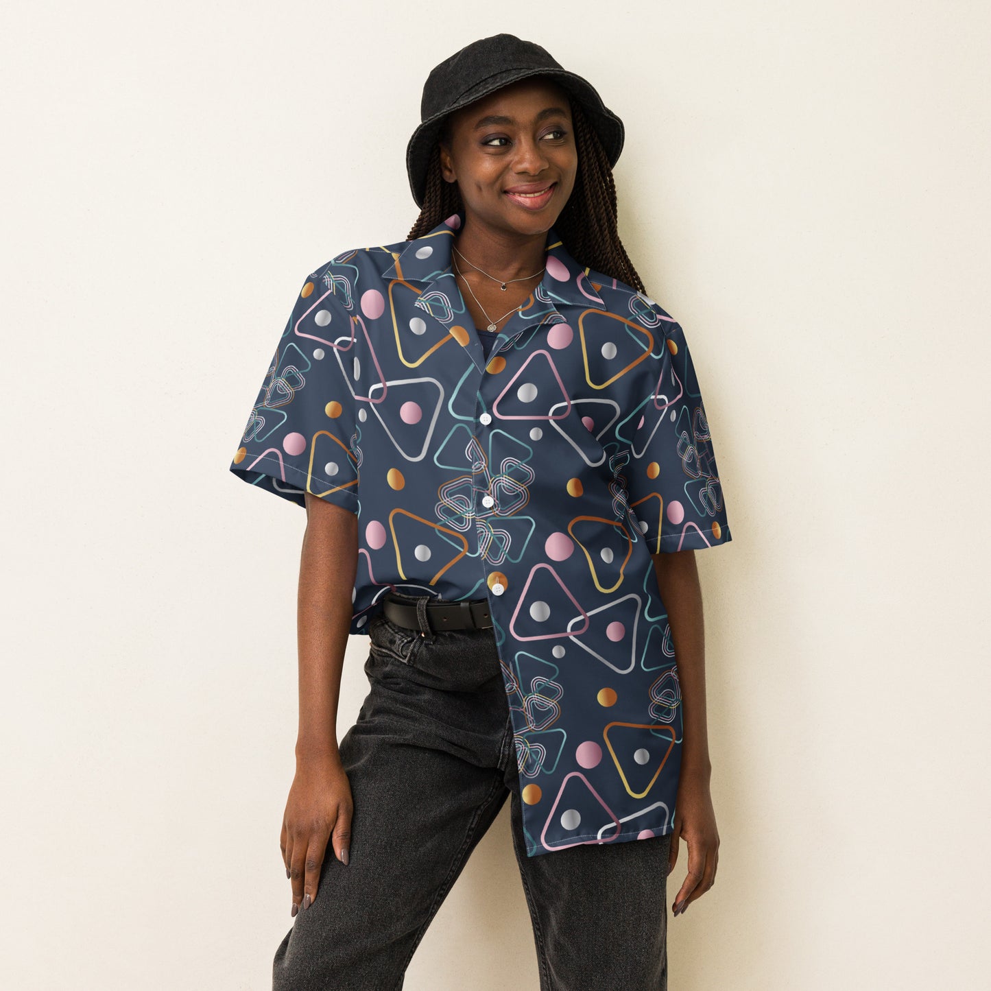 Unisex button shirt Kukloso Abstracticon No 30 - Free Shipping