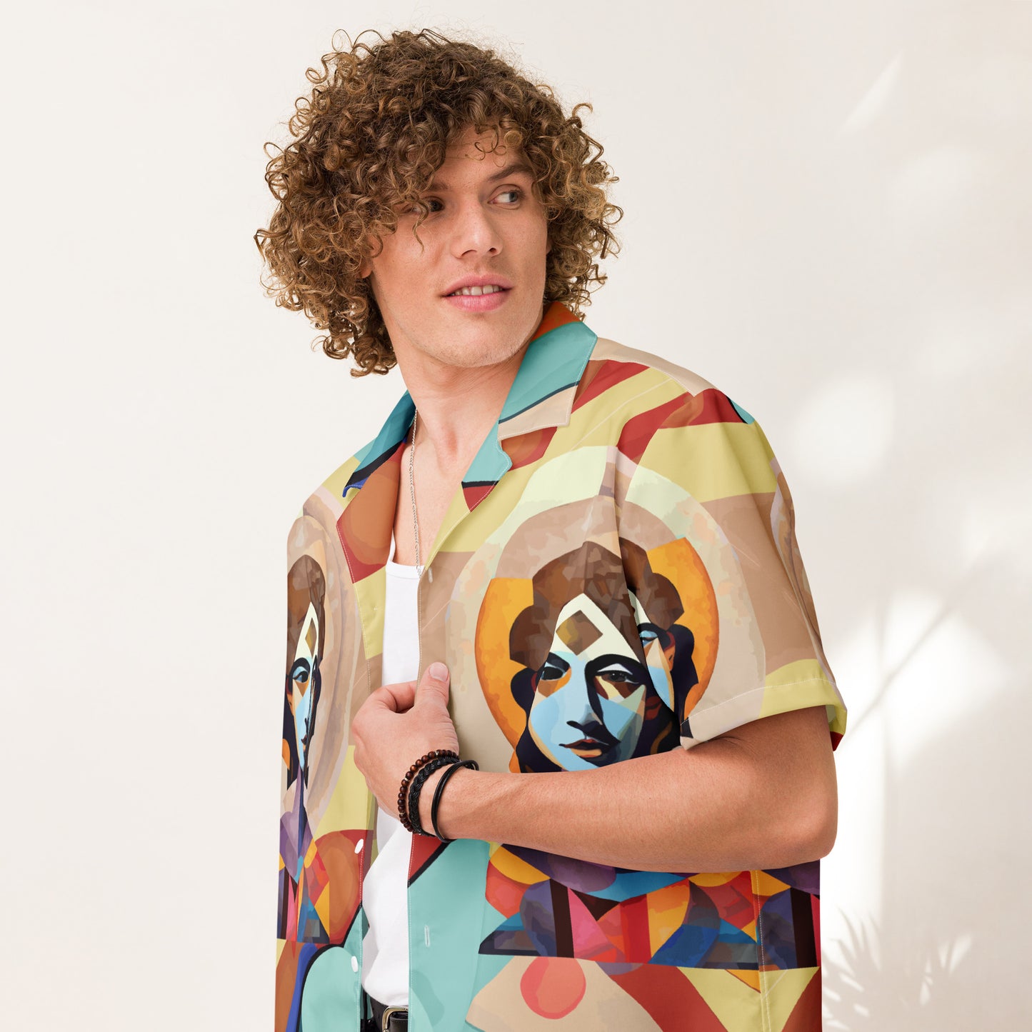 Unisex button shirt Kukloso Abstracticon No 28 - Free Shipping