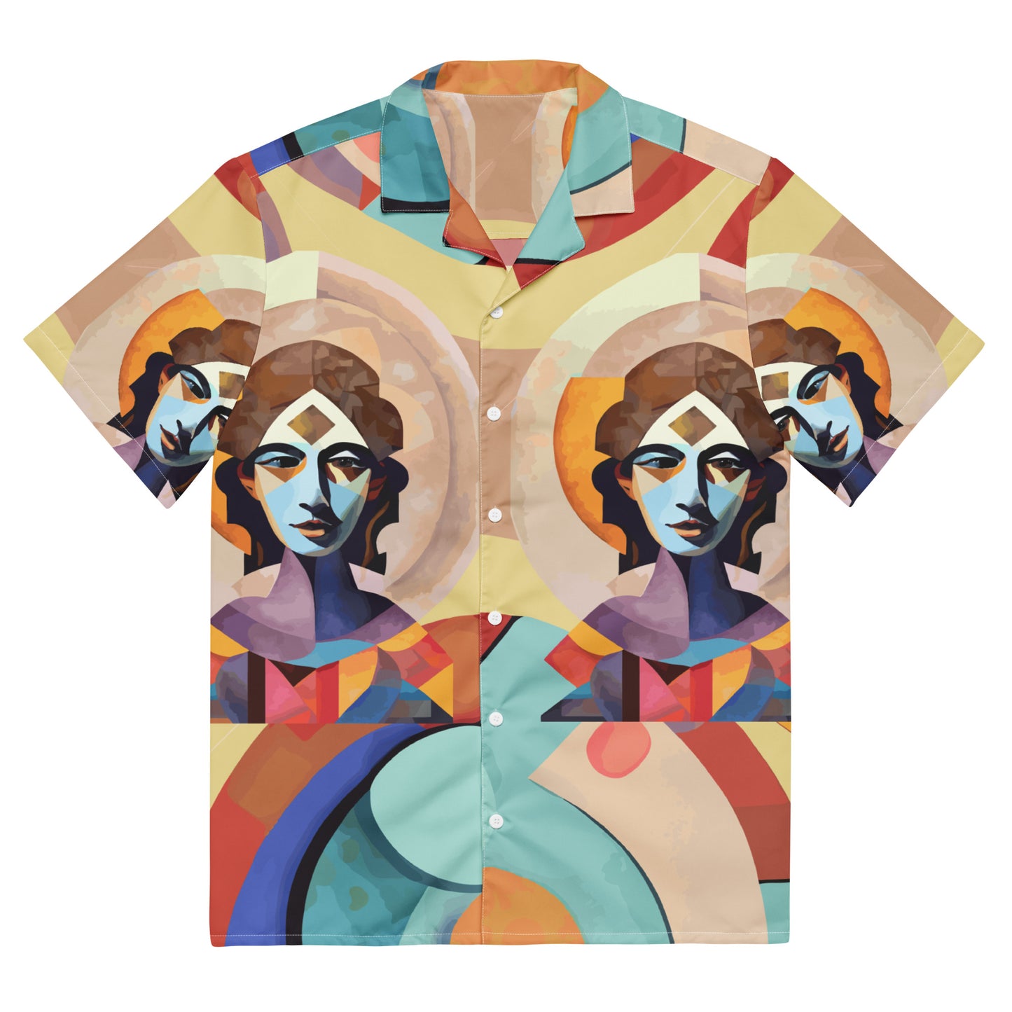 Unisex button shirt Kukloso Abstracticon No 28 - Free Shipping