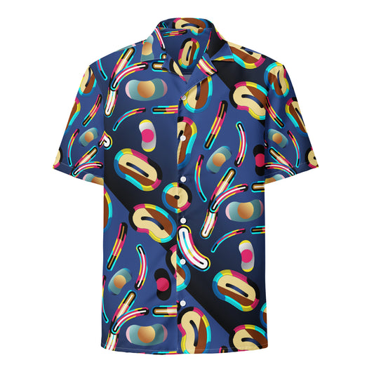 Unisex button shirt Kukloso Abstracticon No 6 - Free Shipping