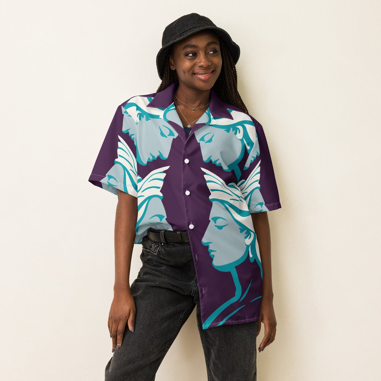 Unisex button shirt  Kukloso The Sirens No 10 - Free Shipping