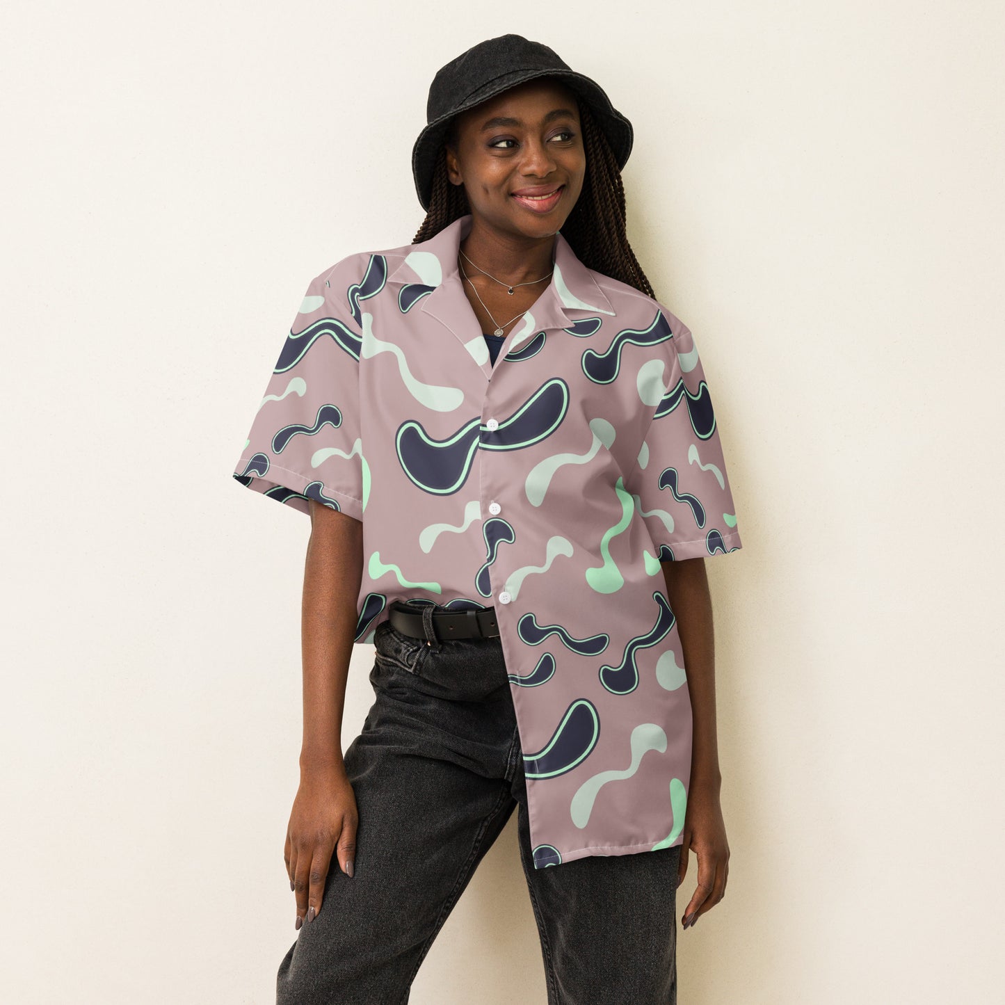 Unisex button shirt Kukloso Color Maze No 3 - Free Shipping