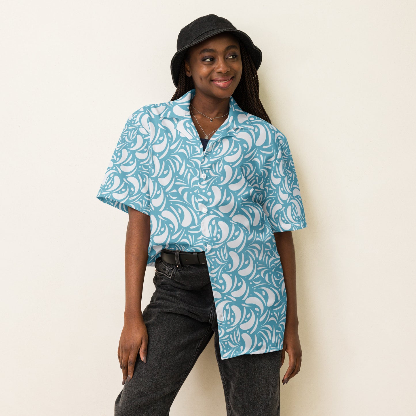 Unisex button shirt Kukloso Panopoly de Fleuron No 2 - Free Shipping