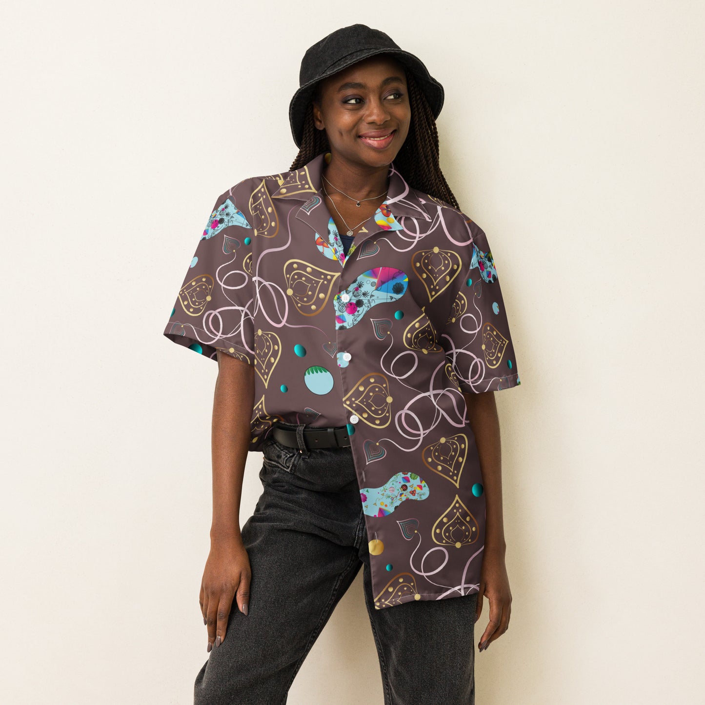 Unisex button shirt Kukloso Abstractical No 24/25 - Free Shipping