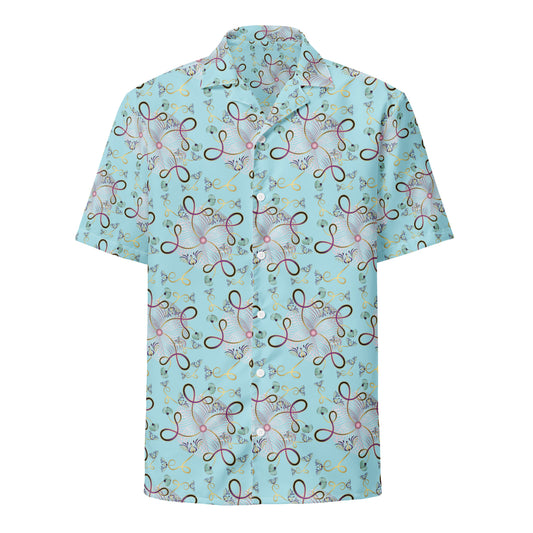 Unisex button shirt  Kukloso Whimsical No 25 A - Free Shipping