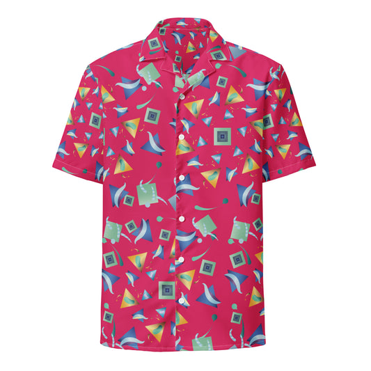 Unisex button shirt Kukloso Whimsical No 11 F - Free Shipping