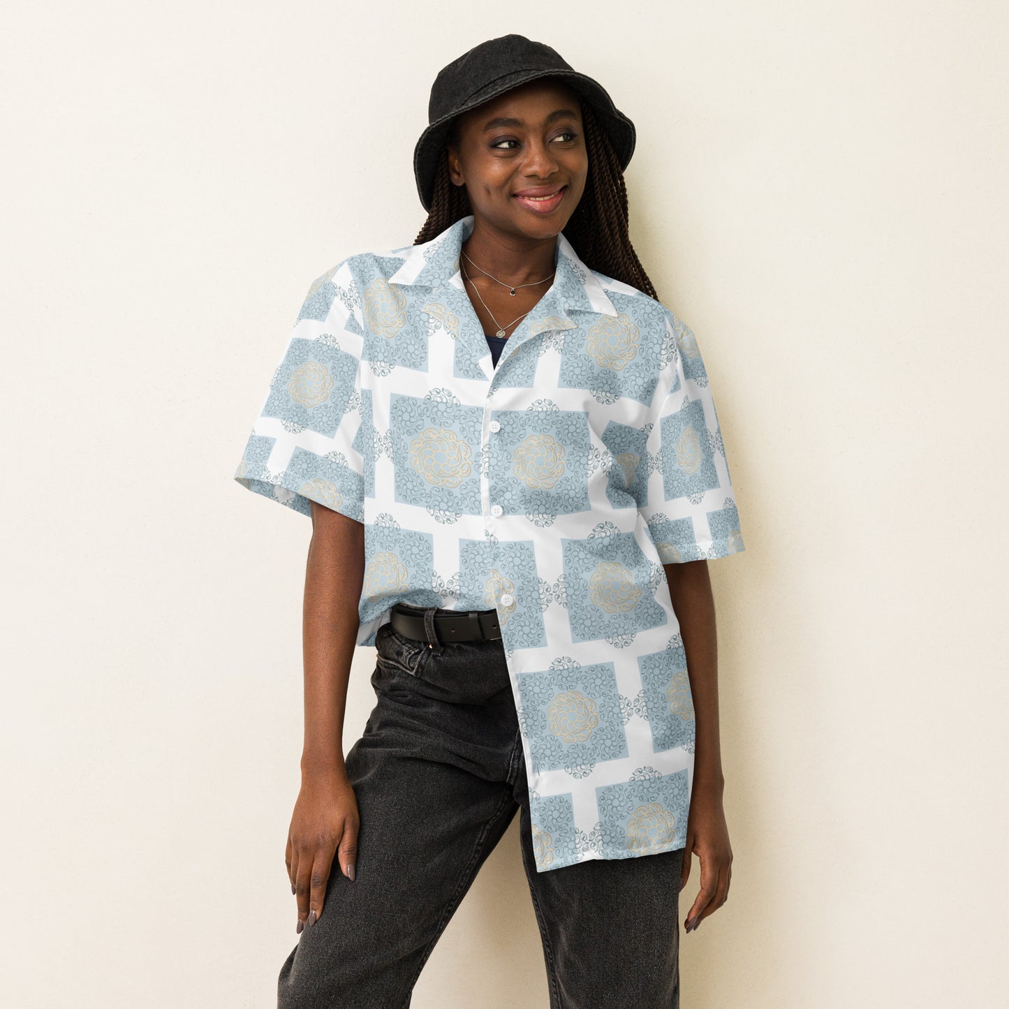 Unisex button shirt Kukloso Abstractical No 8 - Free Shipping