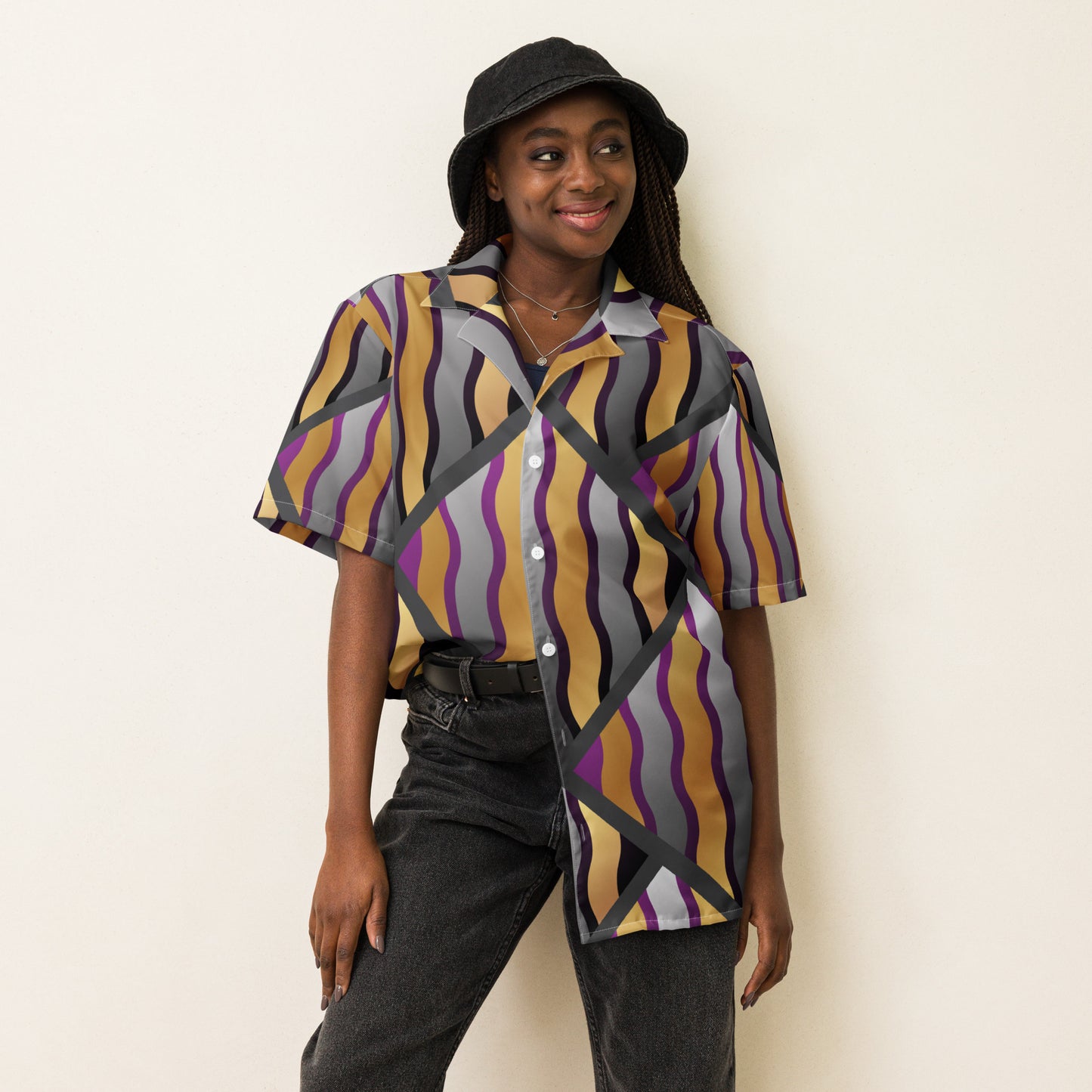 Unisex button shirt Kukloso Abstractical No 32 - Free Shipping