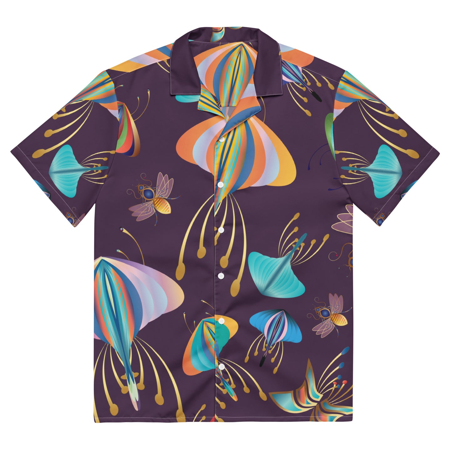 Unisex button shirt Kukloso Bees, Moths, Butterflies No 1 - Free Shipping